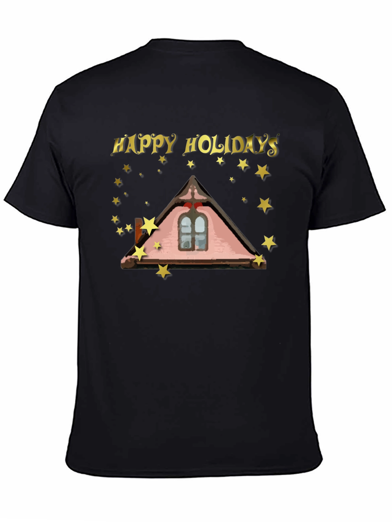 Happy Holidays Roofline Star T-Shirt