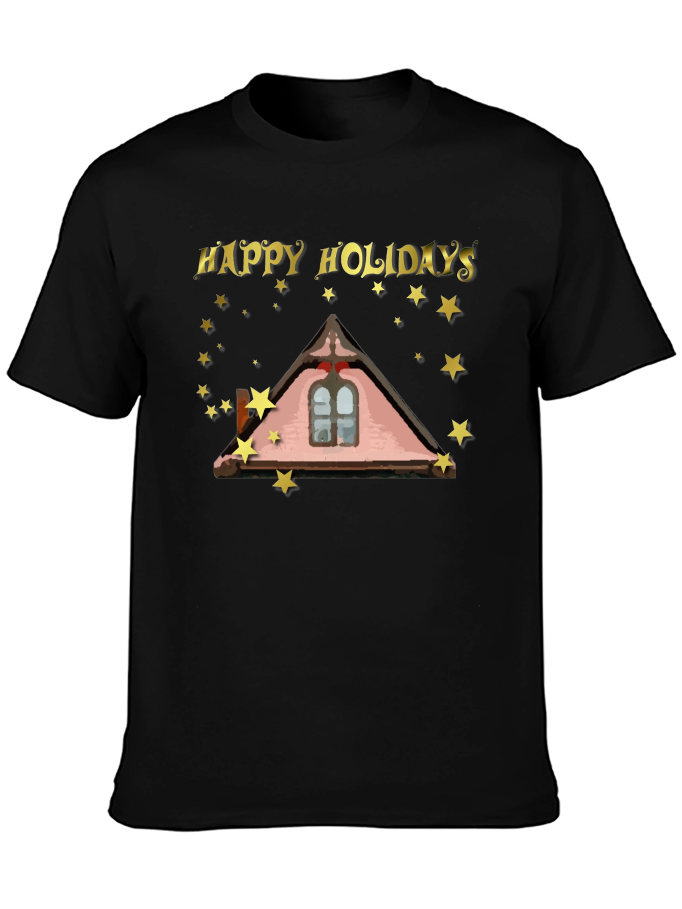 Happy Holidays Roofline Star T-Shirt