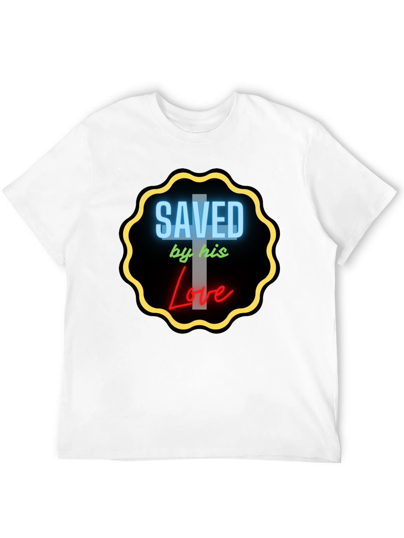 Saved by His Love Graphic Tee - Christian T-Shirt