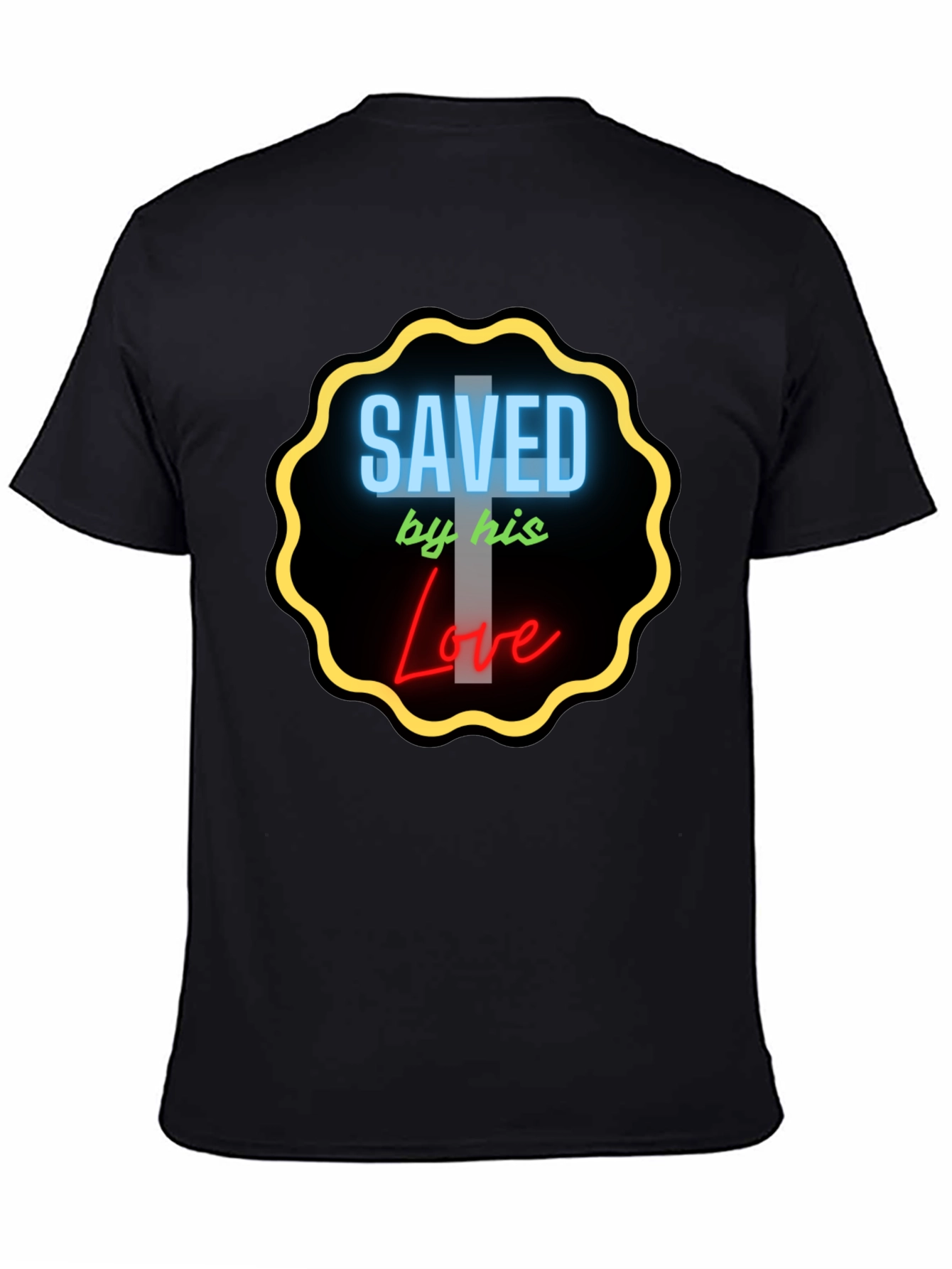 Saved by His Love Graphic Tee - Christian T-Shirt