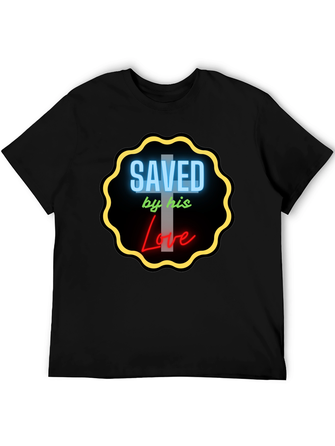 Saved by His Love Graphic Tee - Christian T-Shirt