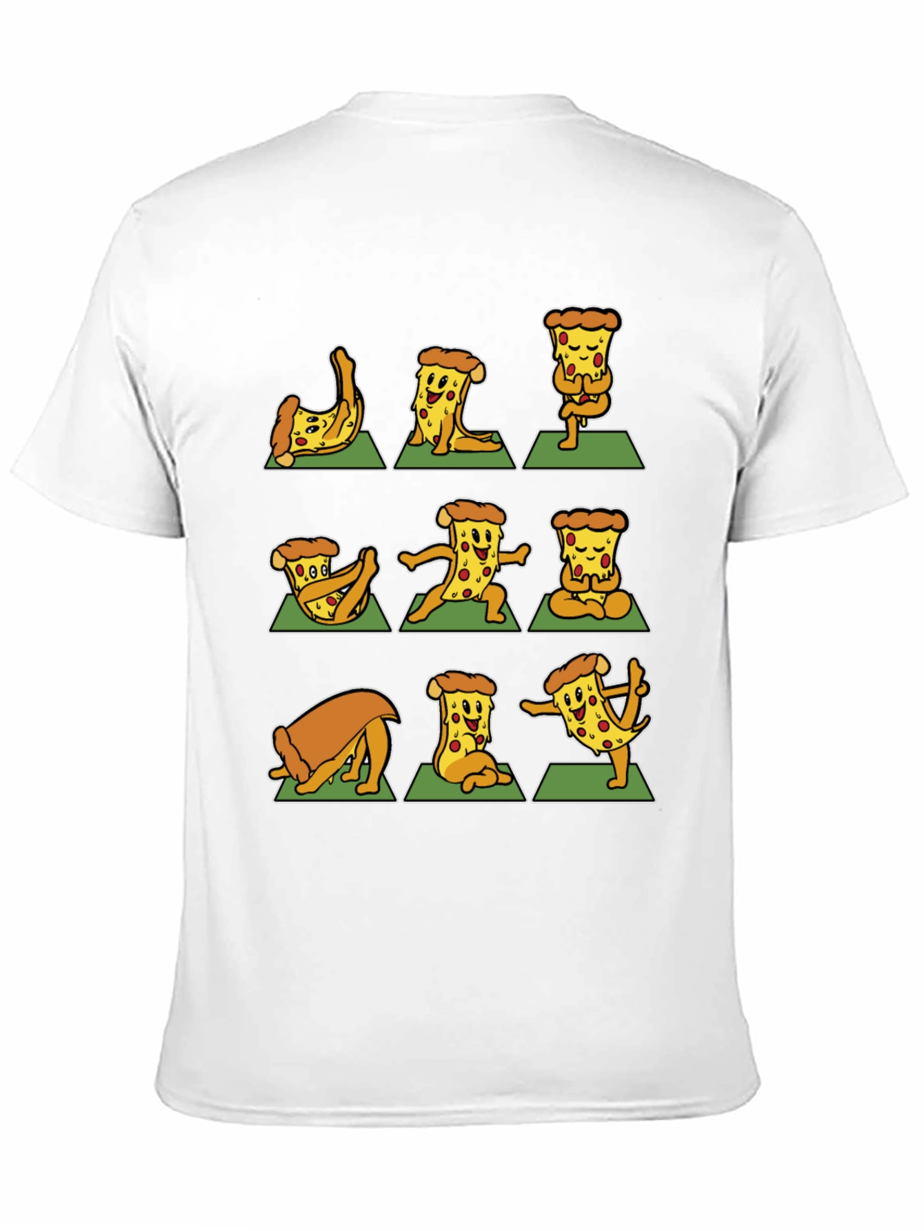 Pizza Yoga T-Shirt - Black Graphic Tee