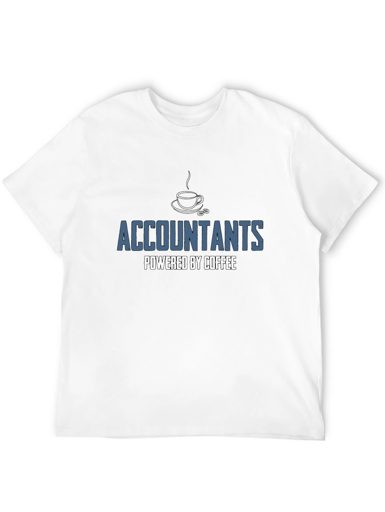 Accountants Powered by Coffee Black T-Shirt