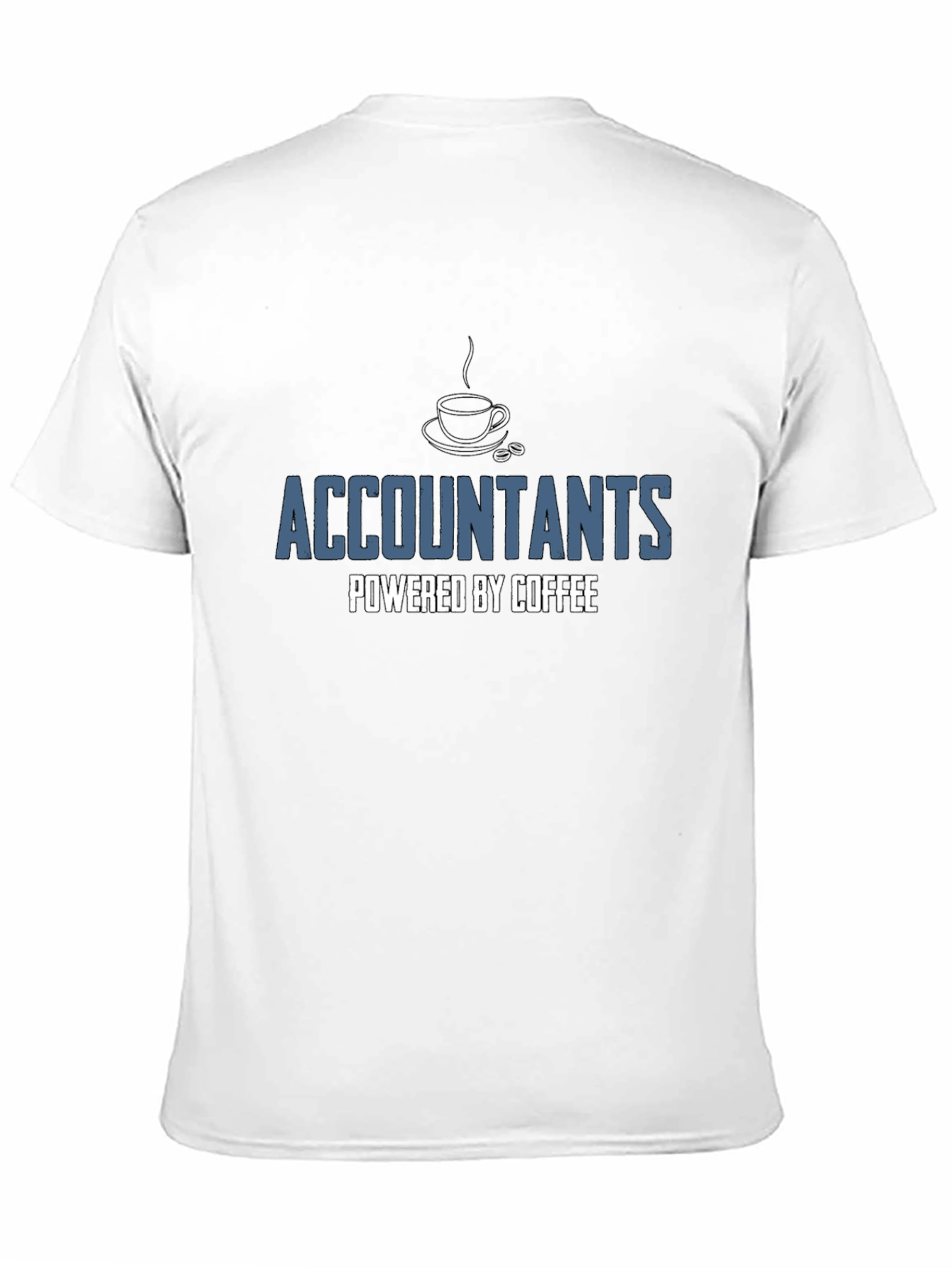Accountants Powered by Coffee Black T-Shirt