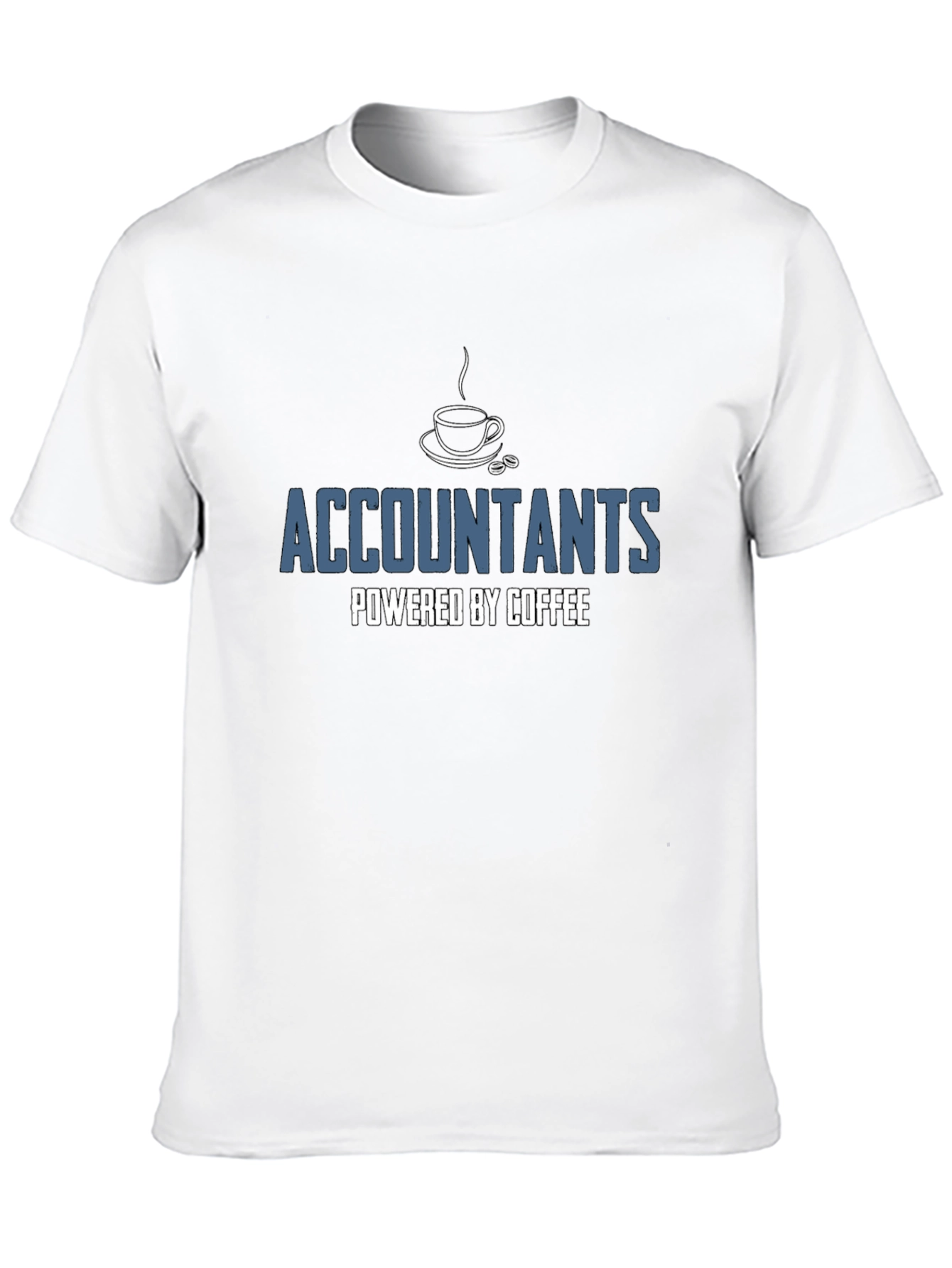Accountants Powered by Coffee Black T-Shirt