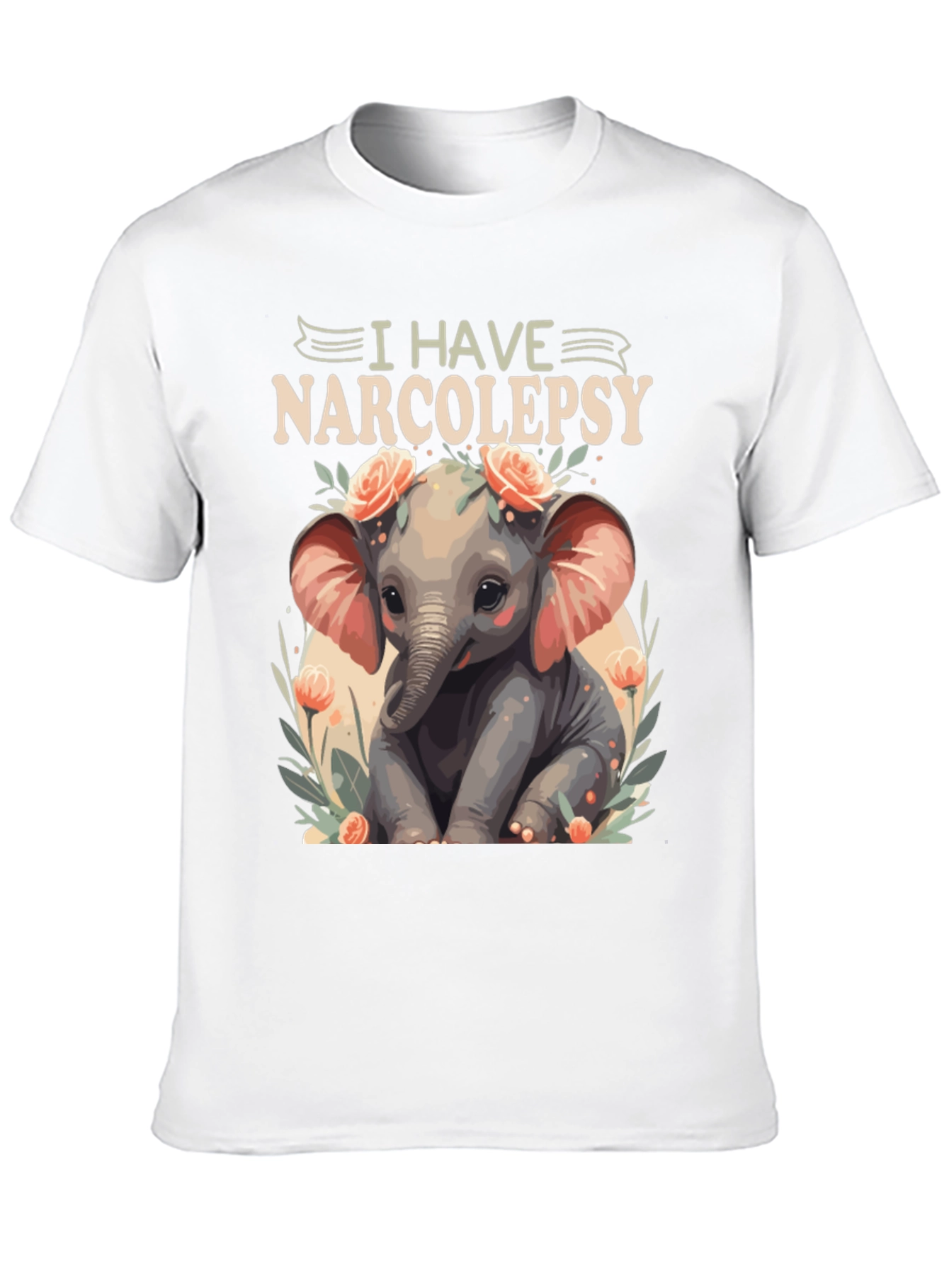 Narcolepsy Elephant T-Shirt - Cute and Comfortable