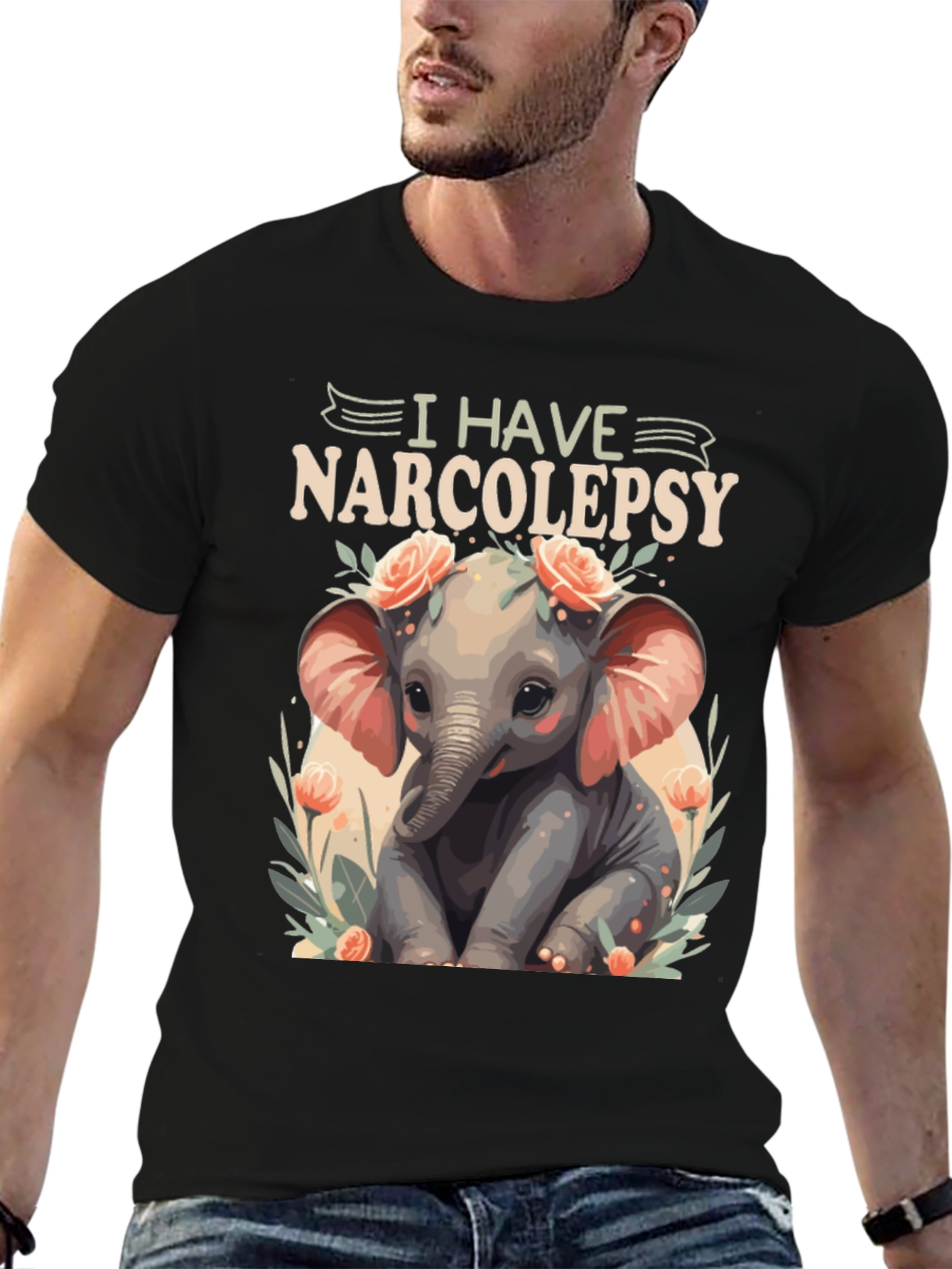 Narcolepsy Elephant T-Shirt - Cute and Comfortable