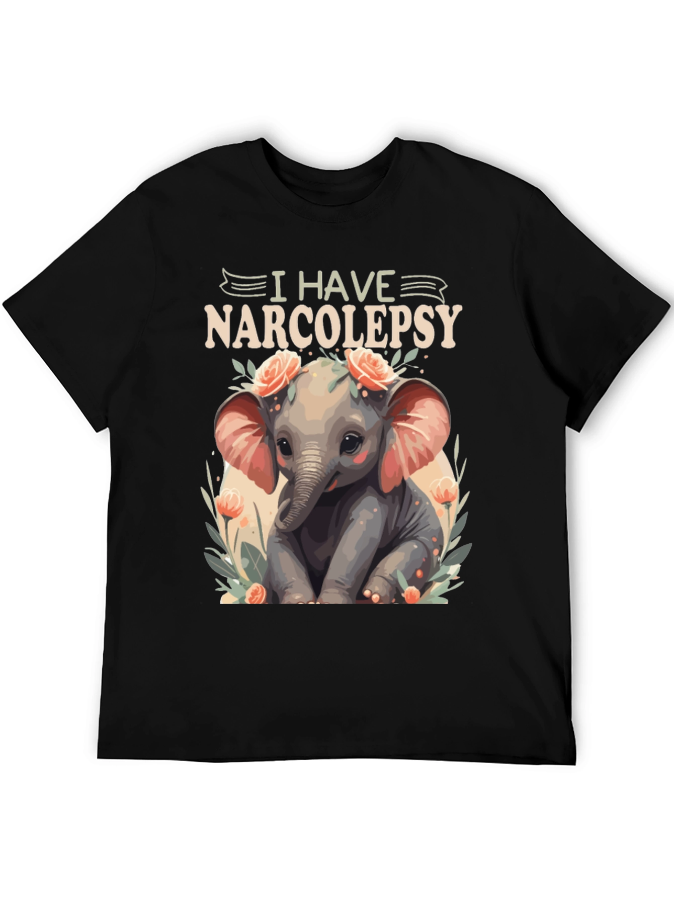 Narcolepsy Elephant T-Shirt - Cute and Comfortable