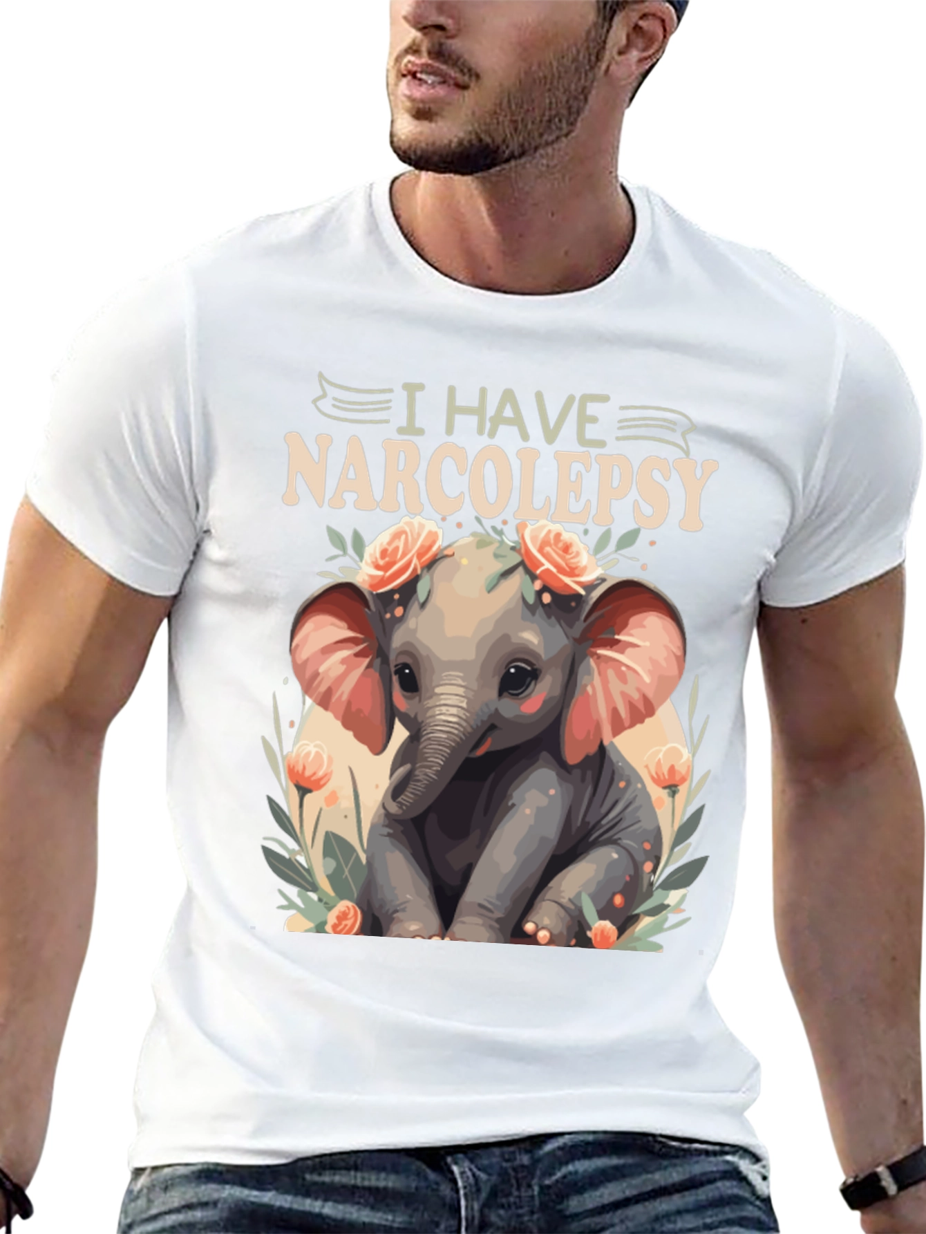 Narcolepsy Elephant T-Shirt - Cute and Comfortable
