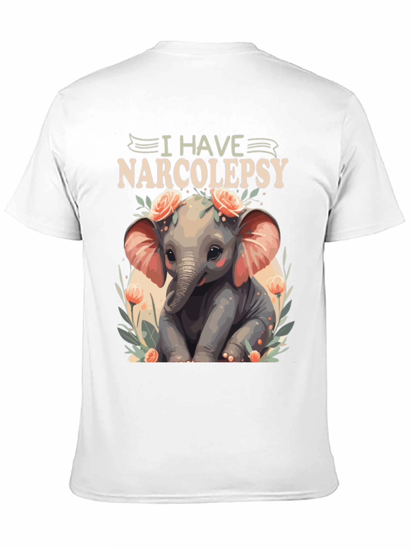 Narcolepsy Elephant T-Shirt - Cute and Comfortable