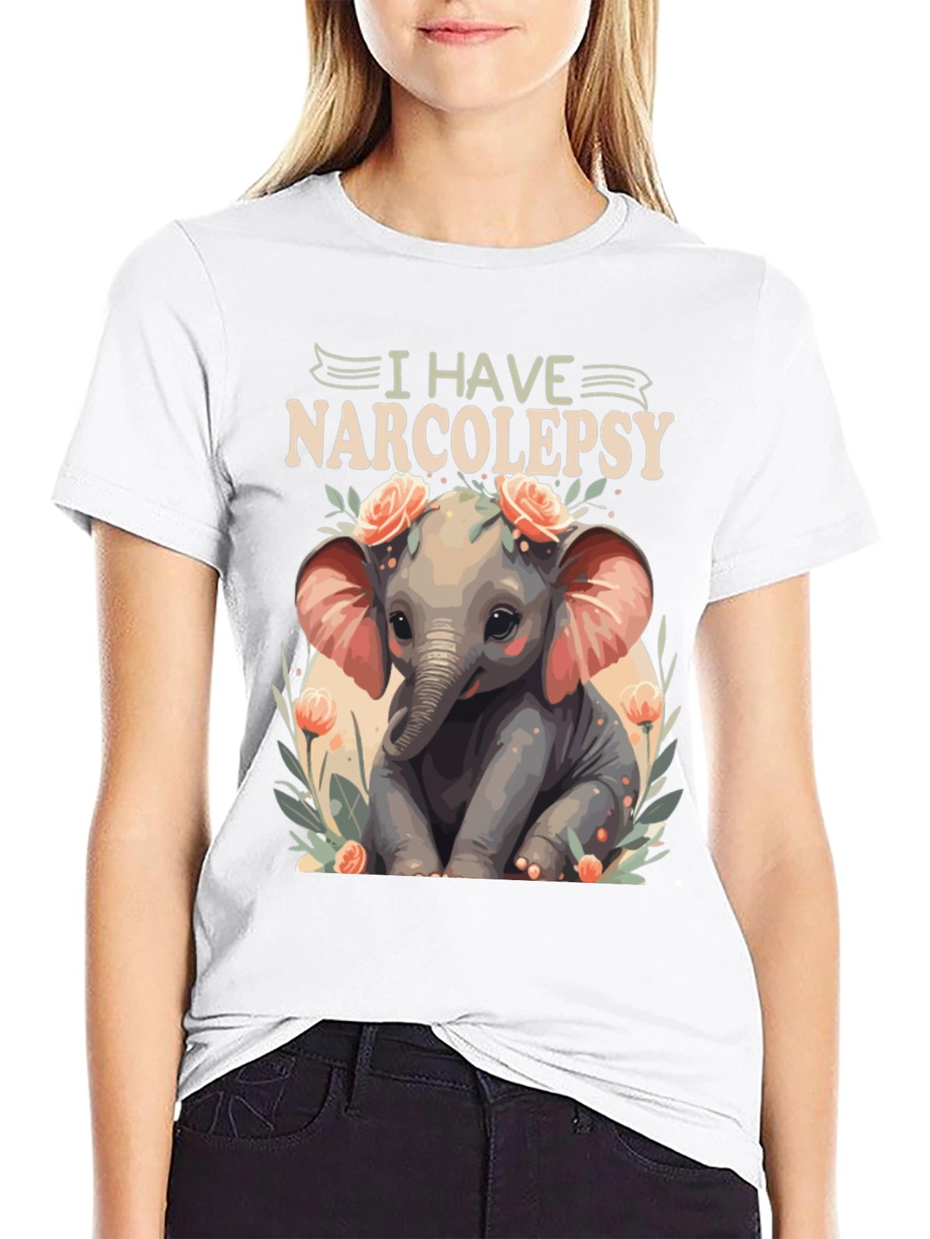 Narcolepsy Elephant T-Shirt - Cute and Comfortable