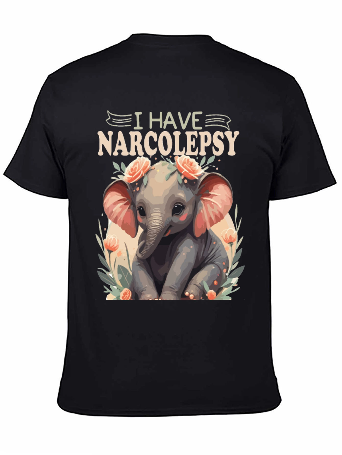 Narcolepsy Elephant T-Shirt - Cute and Comfortable