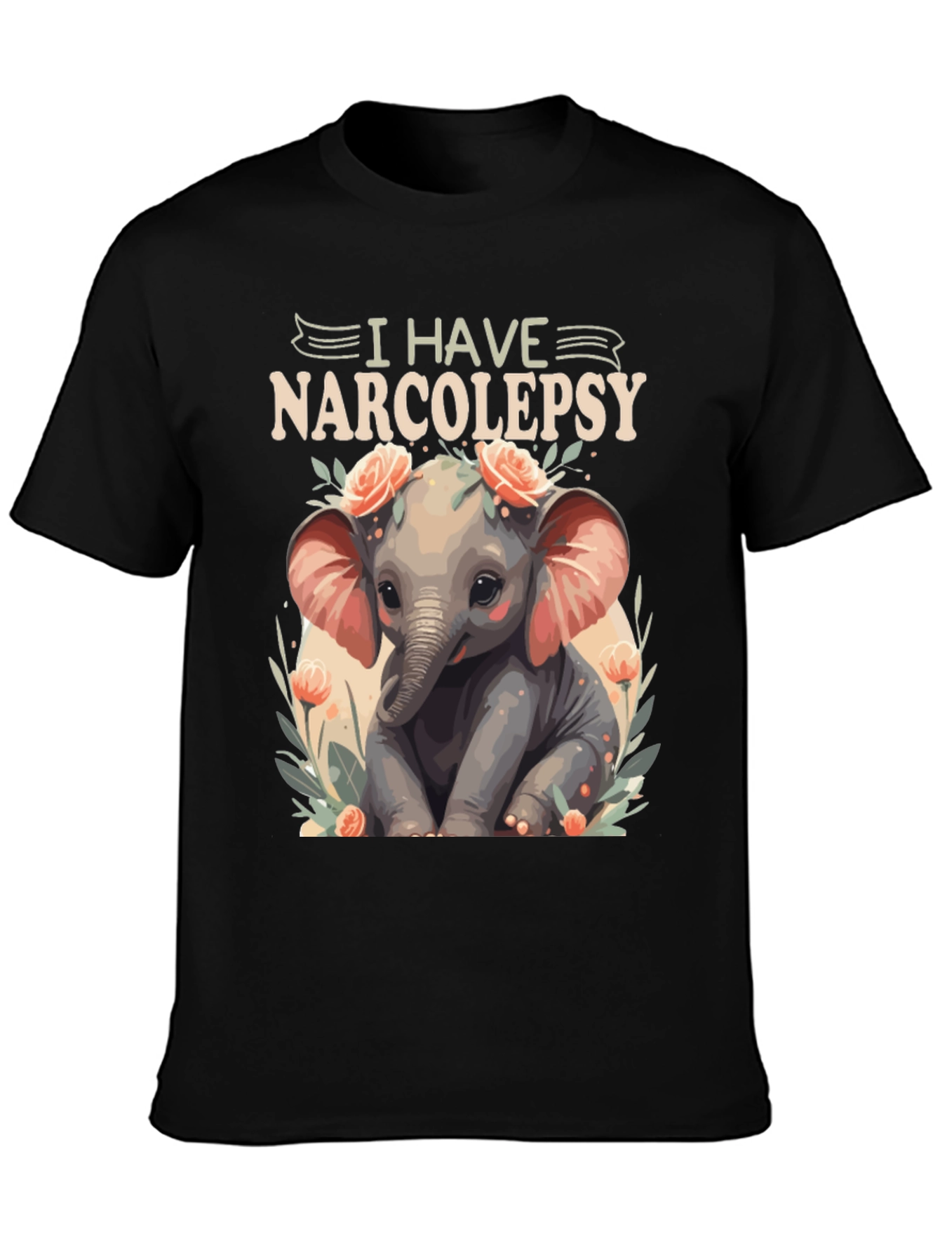 Narcolepsy Elephant T-Shirt - Cute and Comfortable