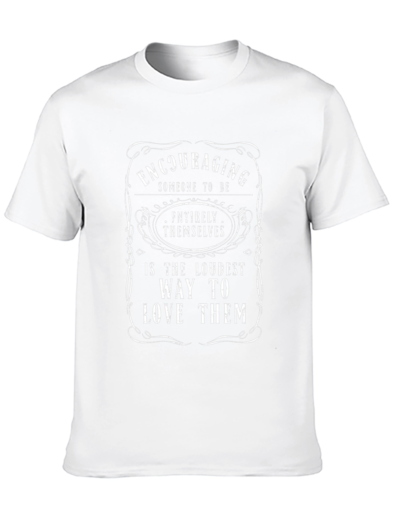 Encouraging Love Graphic Tee - Black Cotton Blend