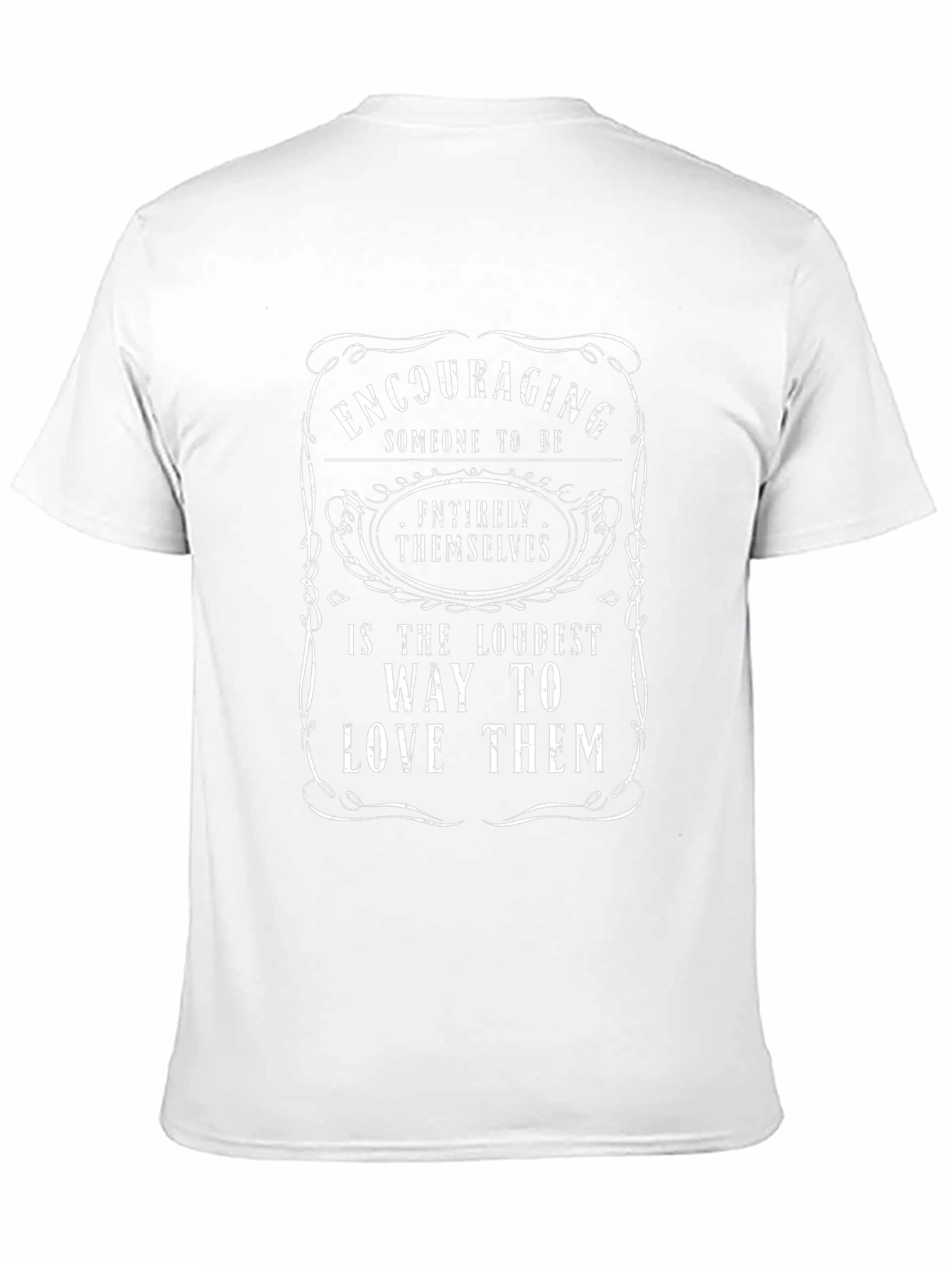 Encouraging Love Graphic Tee - Black Cotton Blend