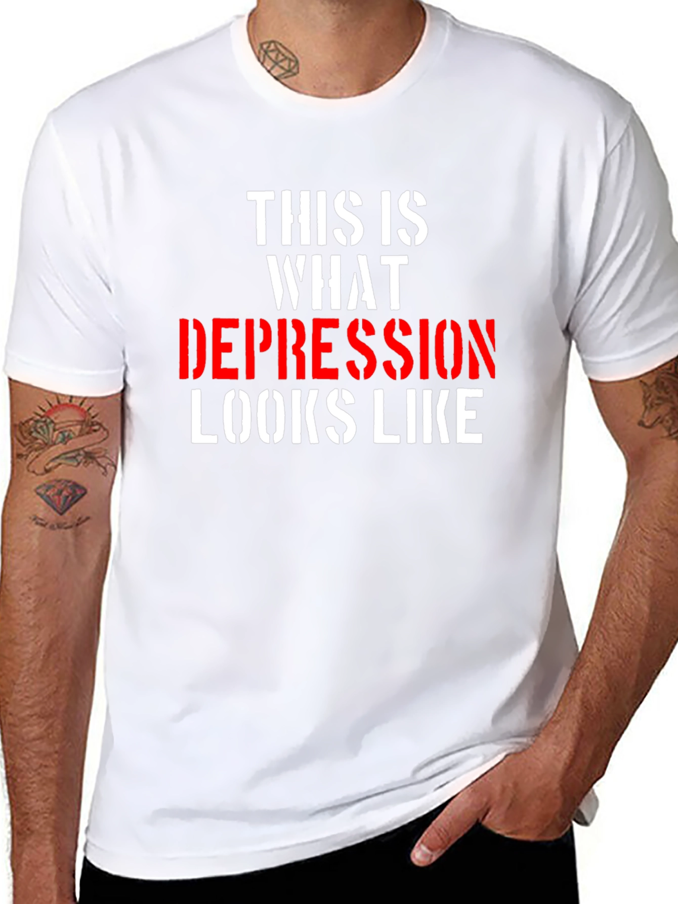 Depression Looks Like T-Shirt - Bold Statement Tee