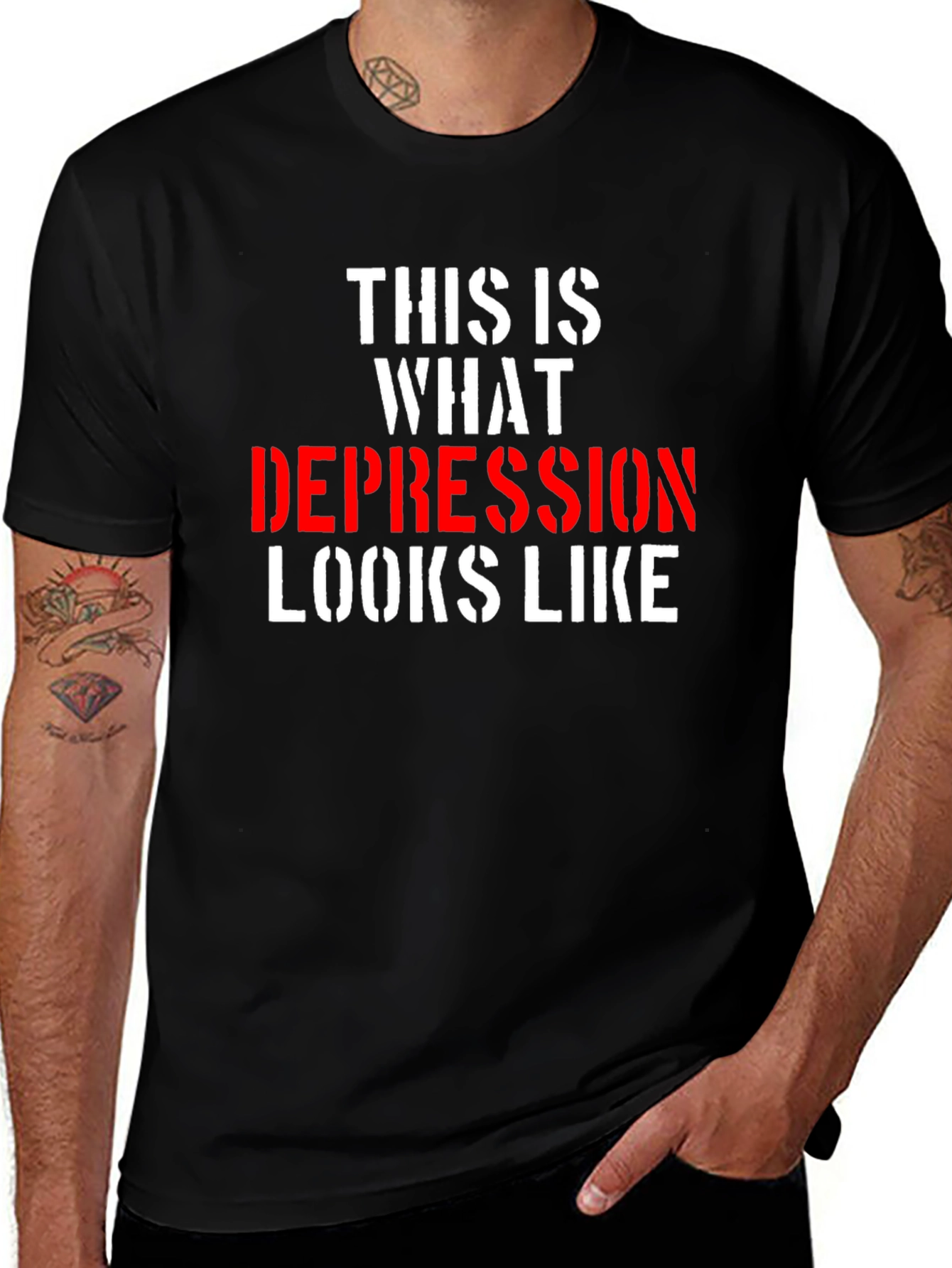 Depression Looks Like T-Shirt - Bold Statement Tee