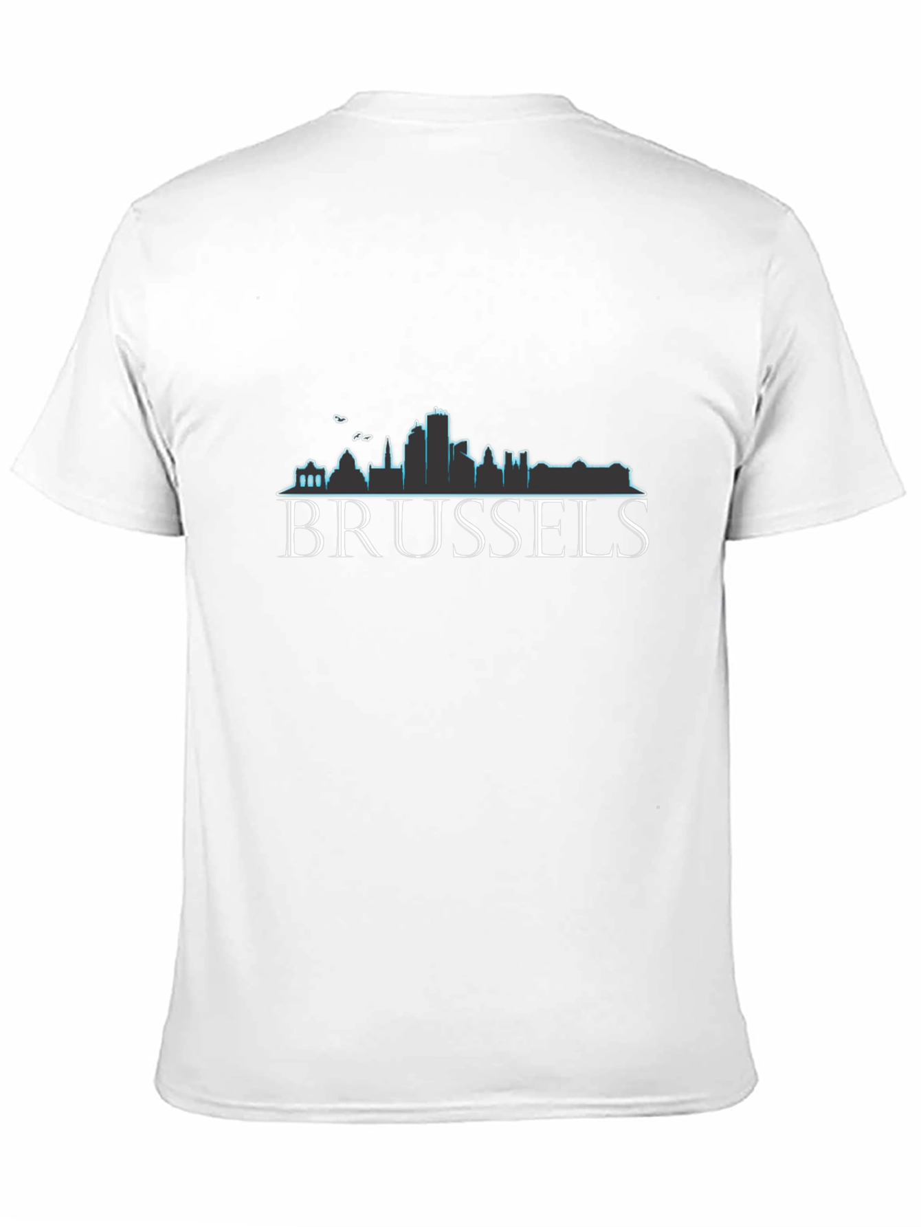 Brussels Skyline T-Shirt - Modern Cityscape Design
