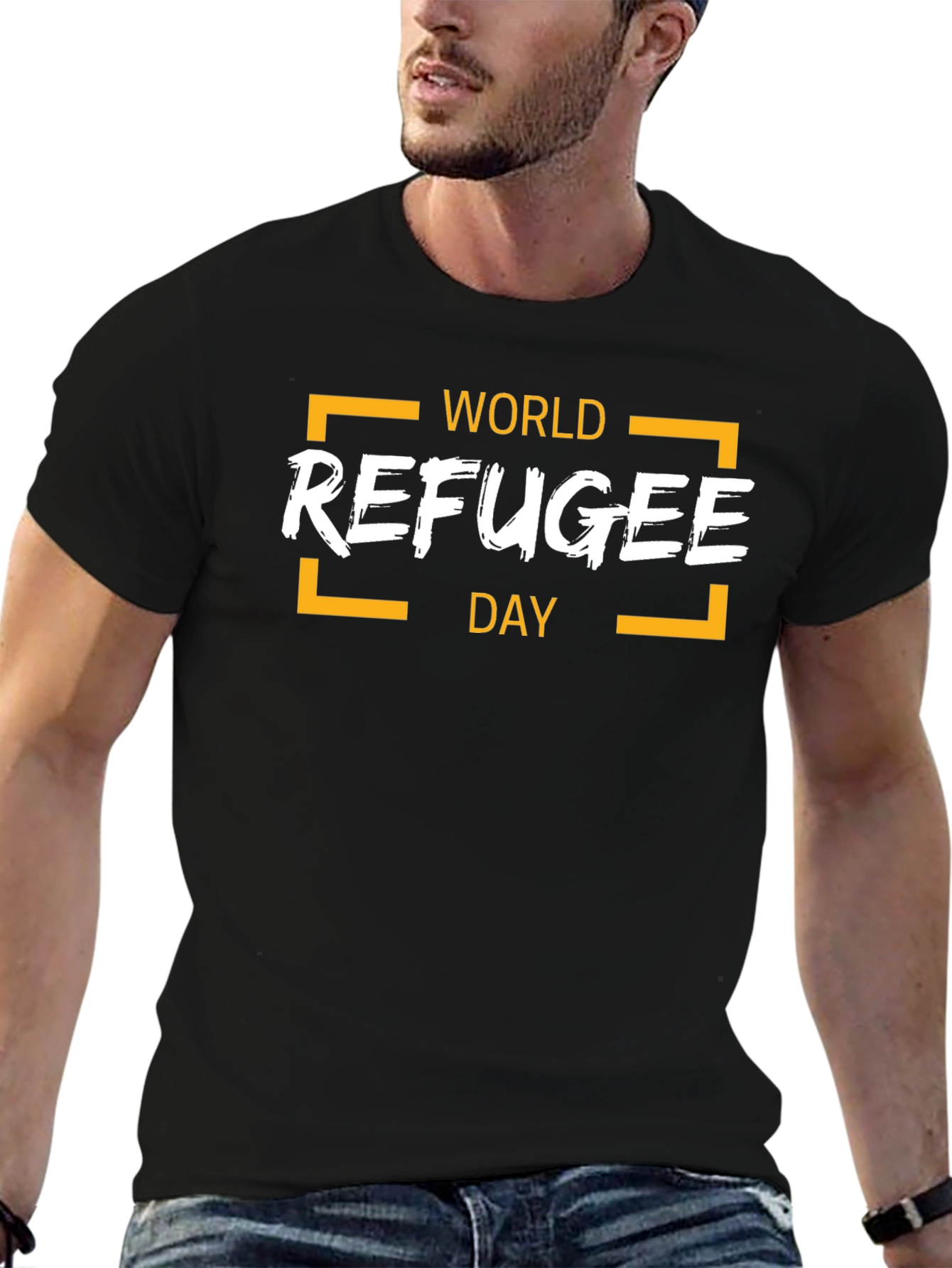 World Refugee Day T-Shirt Black
