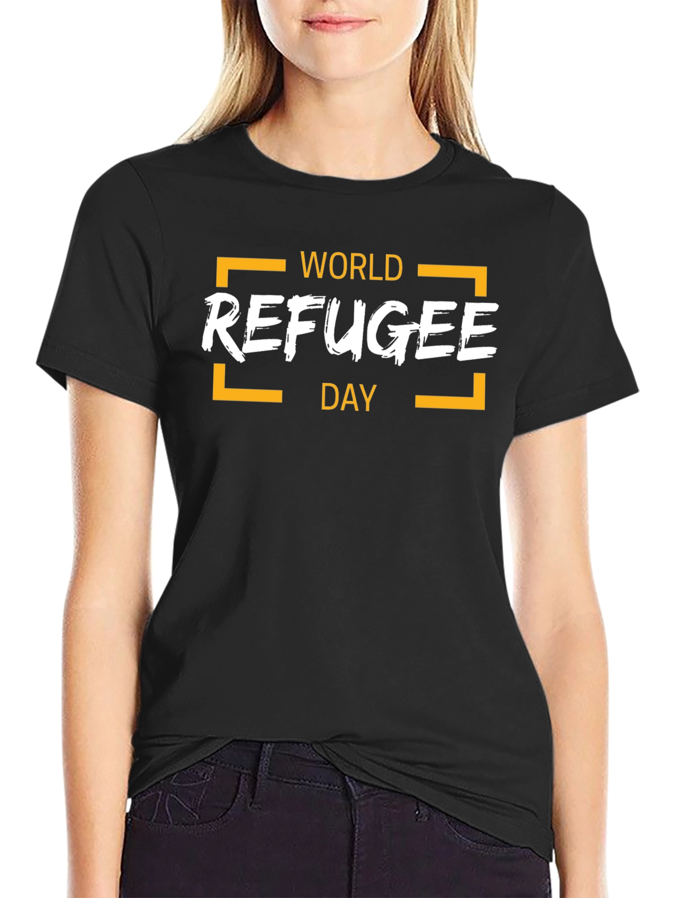 World Refugee Day T-Shirt Black