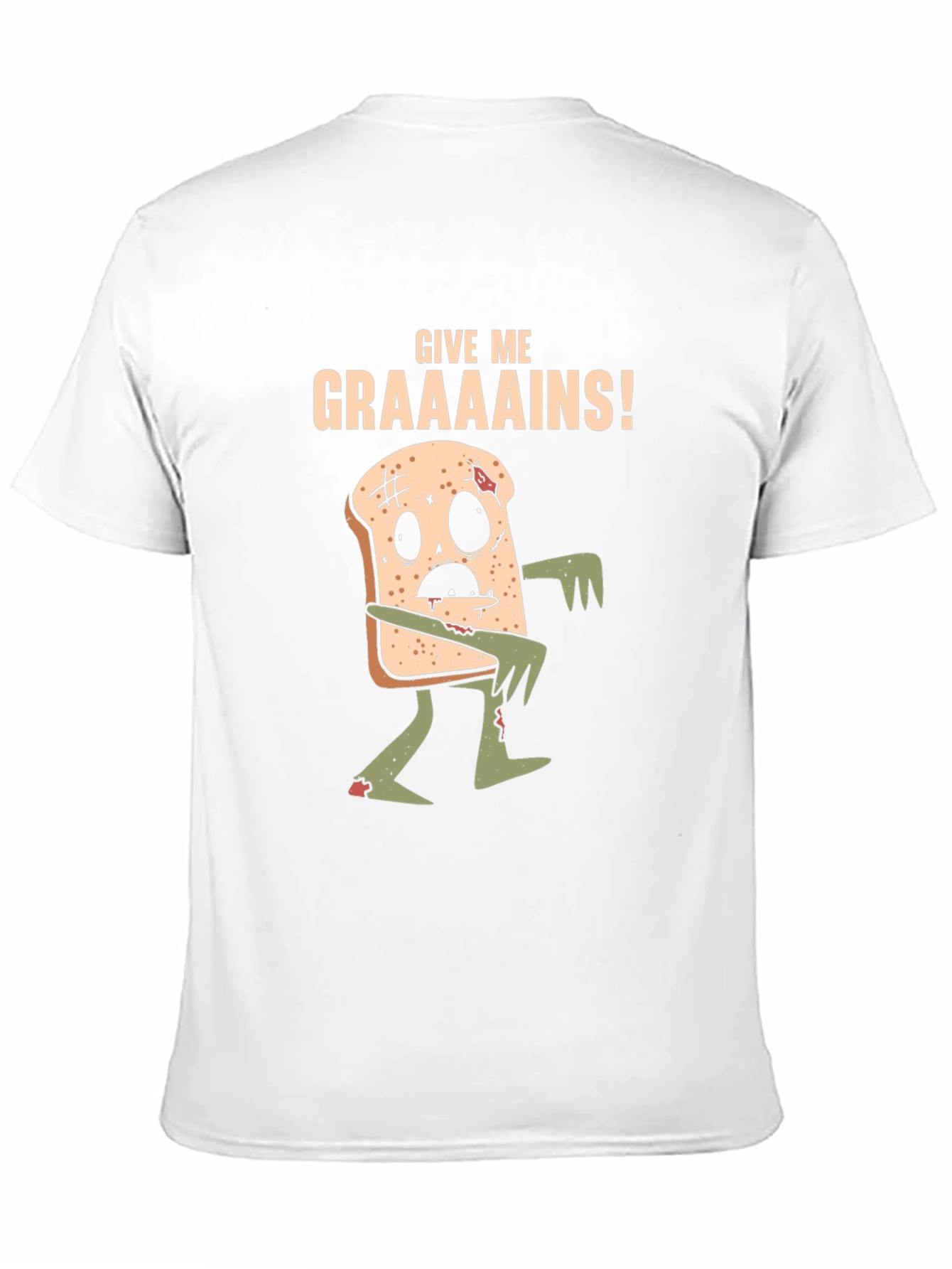 Give Me Graaaains! Zombie Toast Graphic Tee