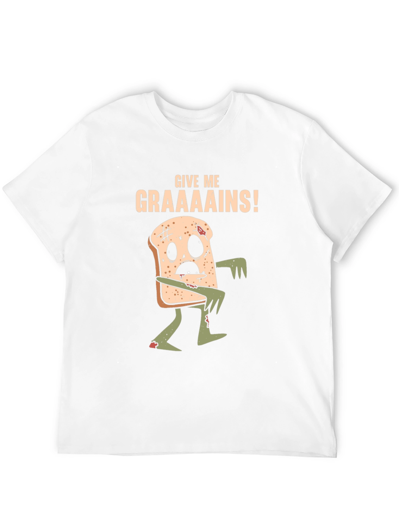 Give Me Graaaains! Zombie Toast Graphic Tee