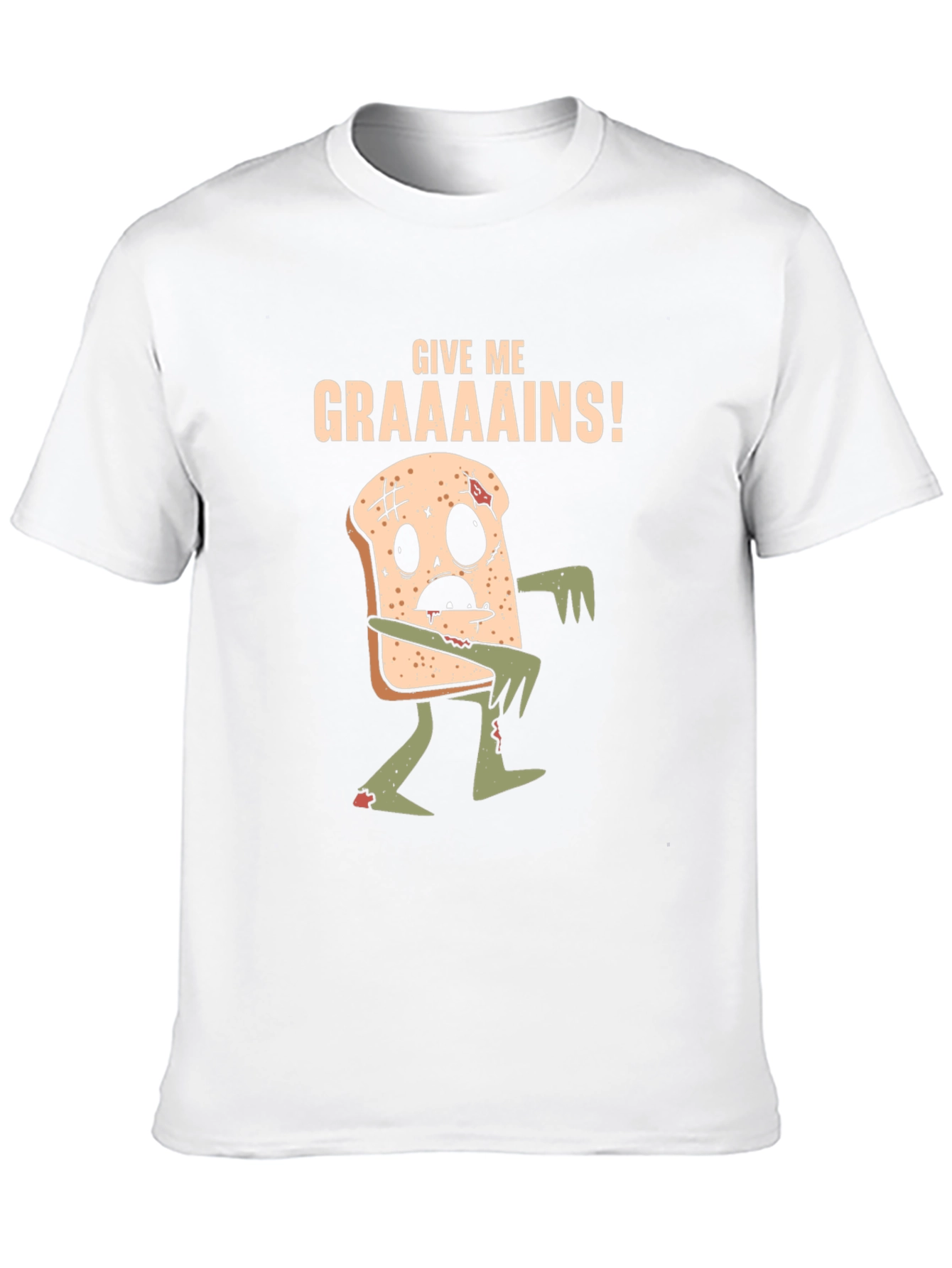 Give Me Graaaains! Zombie Toast Graphic Tee
