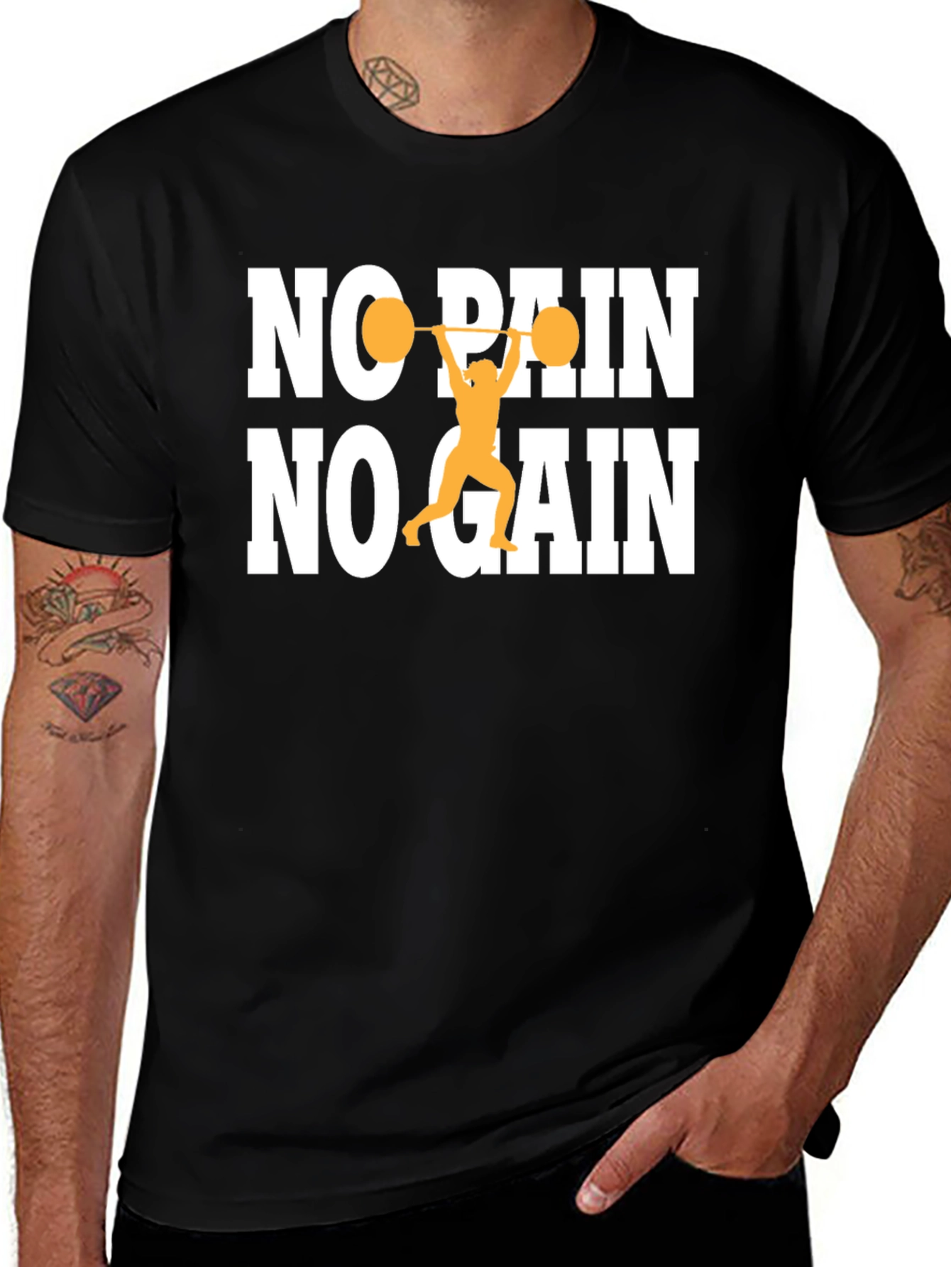 No Pain No Gain Black T-Shirt