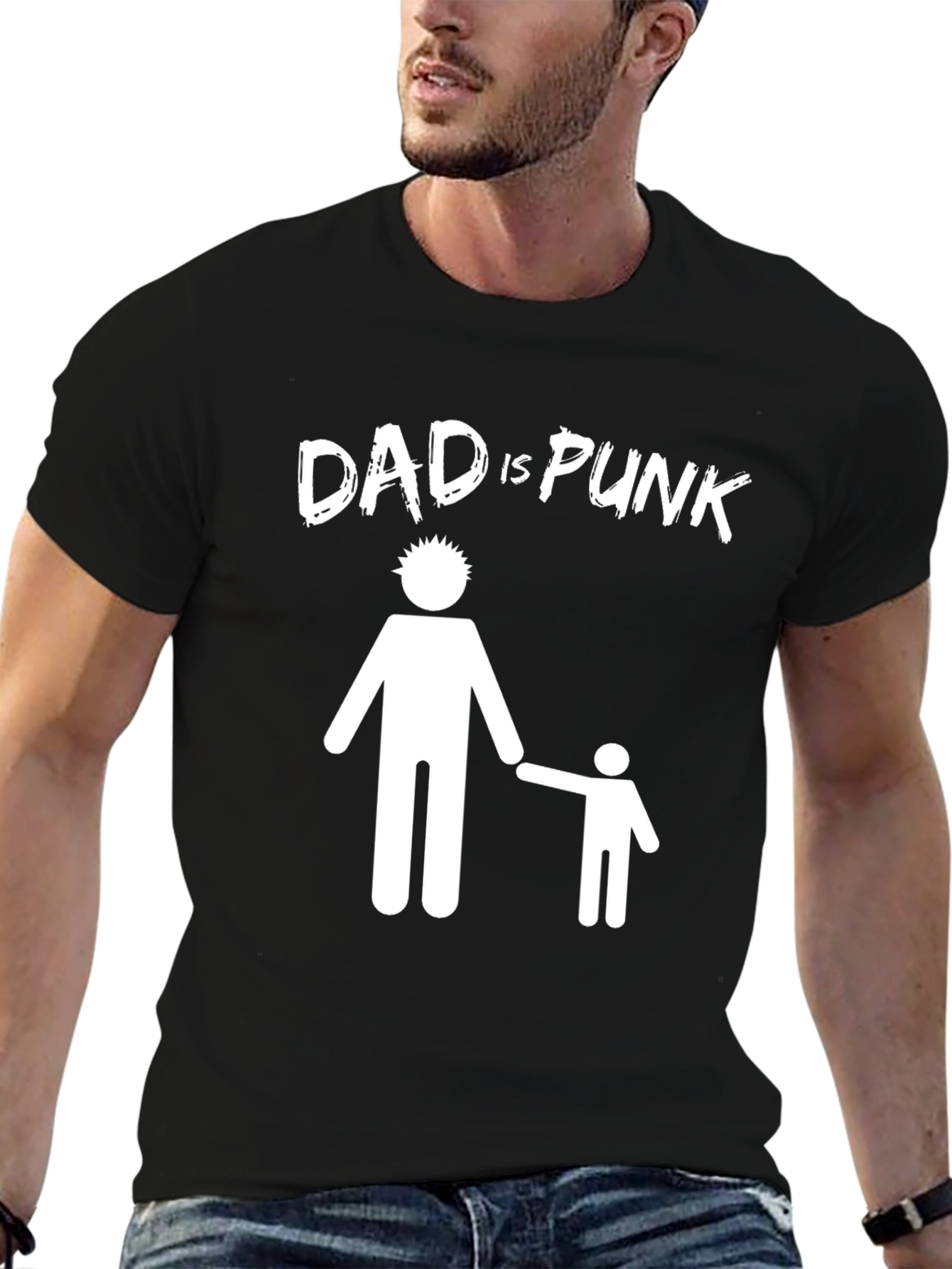 Dad is Punk T-Shirt - Cool Fathers Day Gift!
