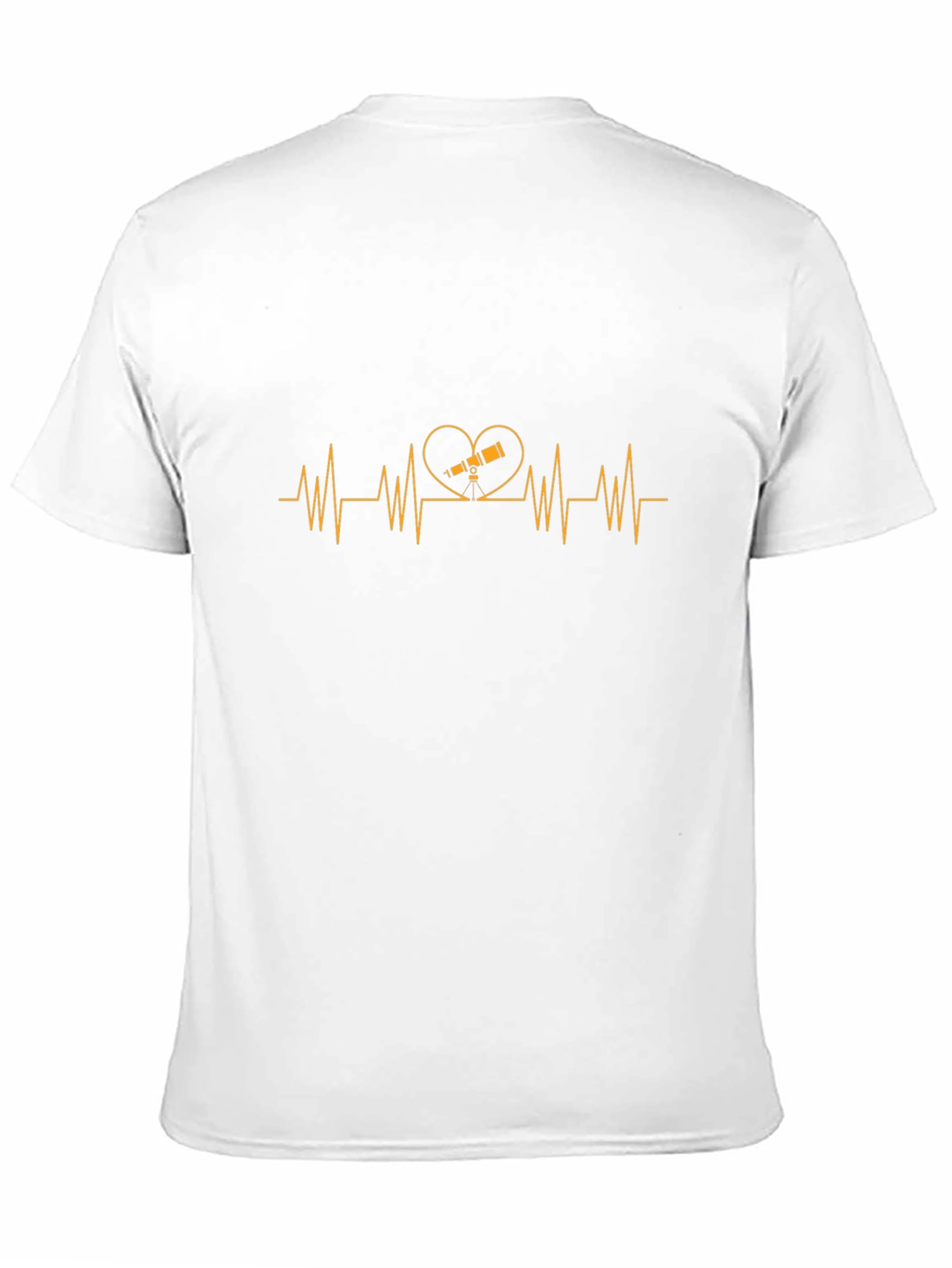 Astronomy Heartbeat T-Shirt - Telescope Love