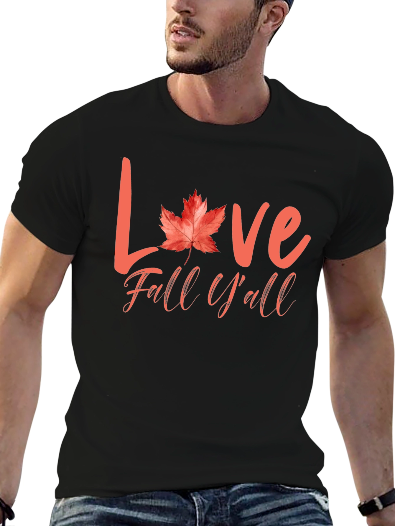 Love Fall Yall Graphic Tee - Autumn T-Shirt