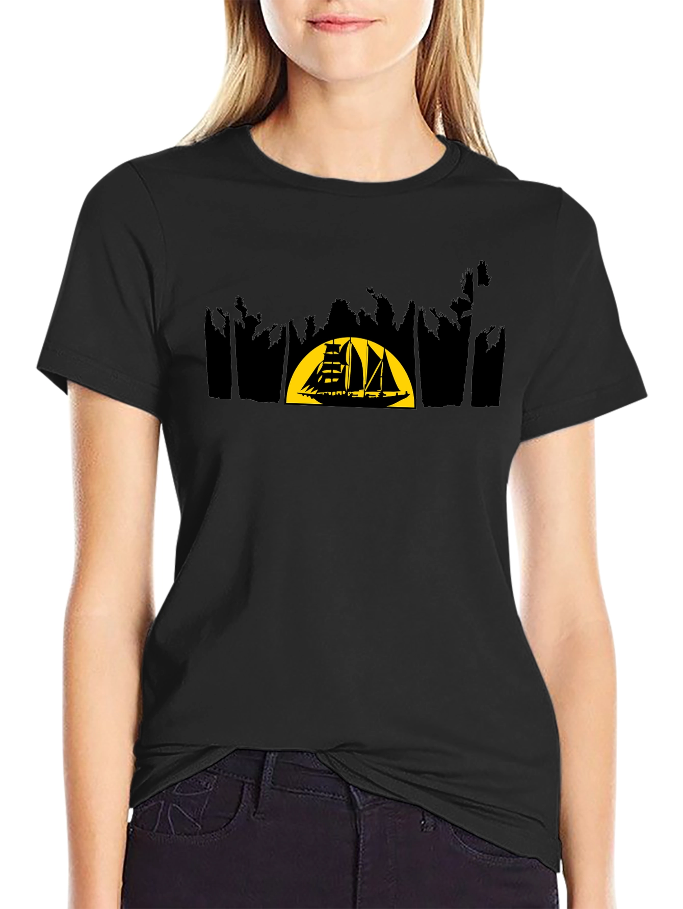 Sunset Sailboat Graphic Tee