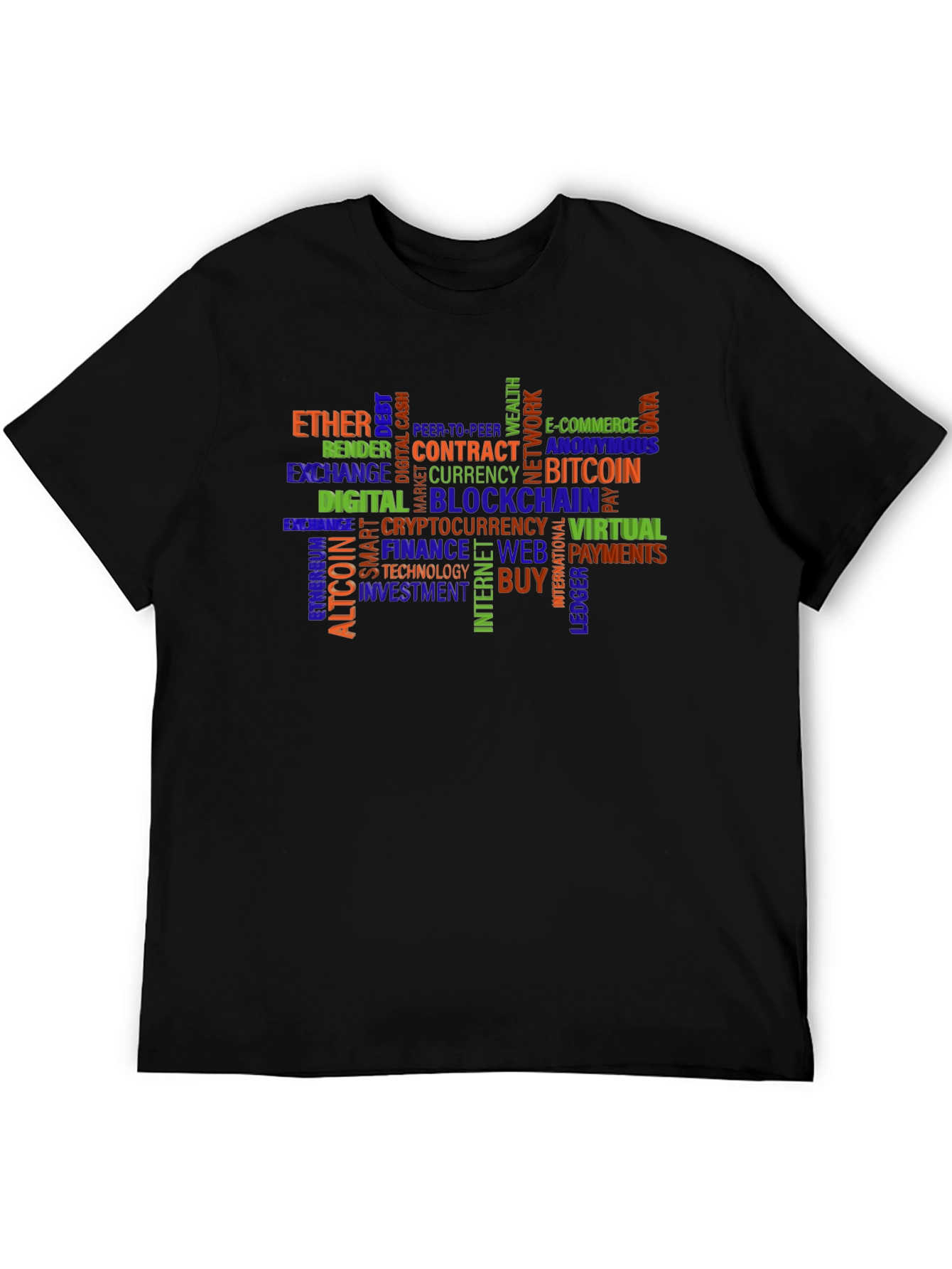Crypto Word Cloud T-Shirt
