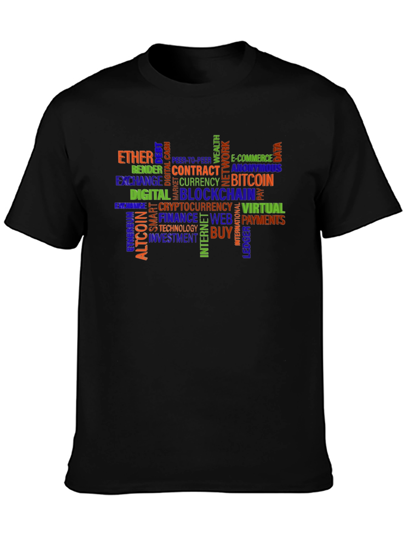 Crypto Word Cloud T-Shirt