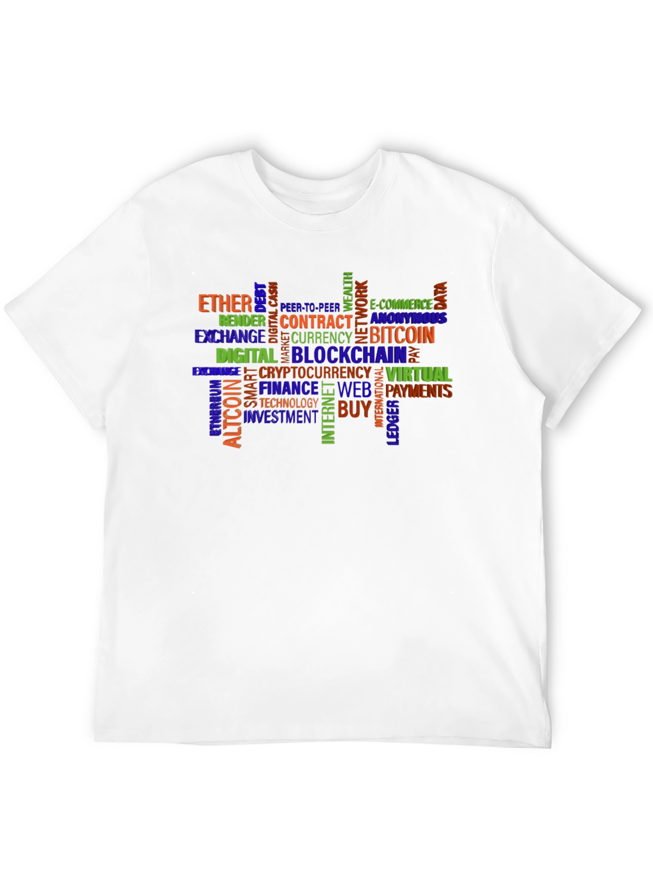 Crypto Word Cloud T-Shirt