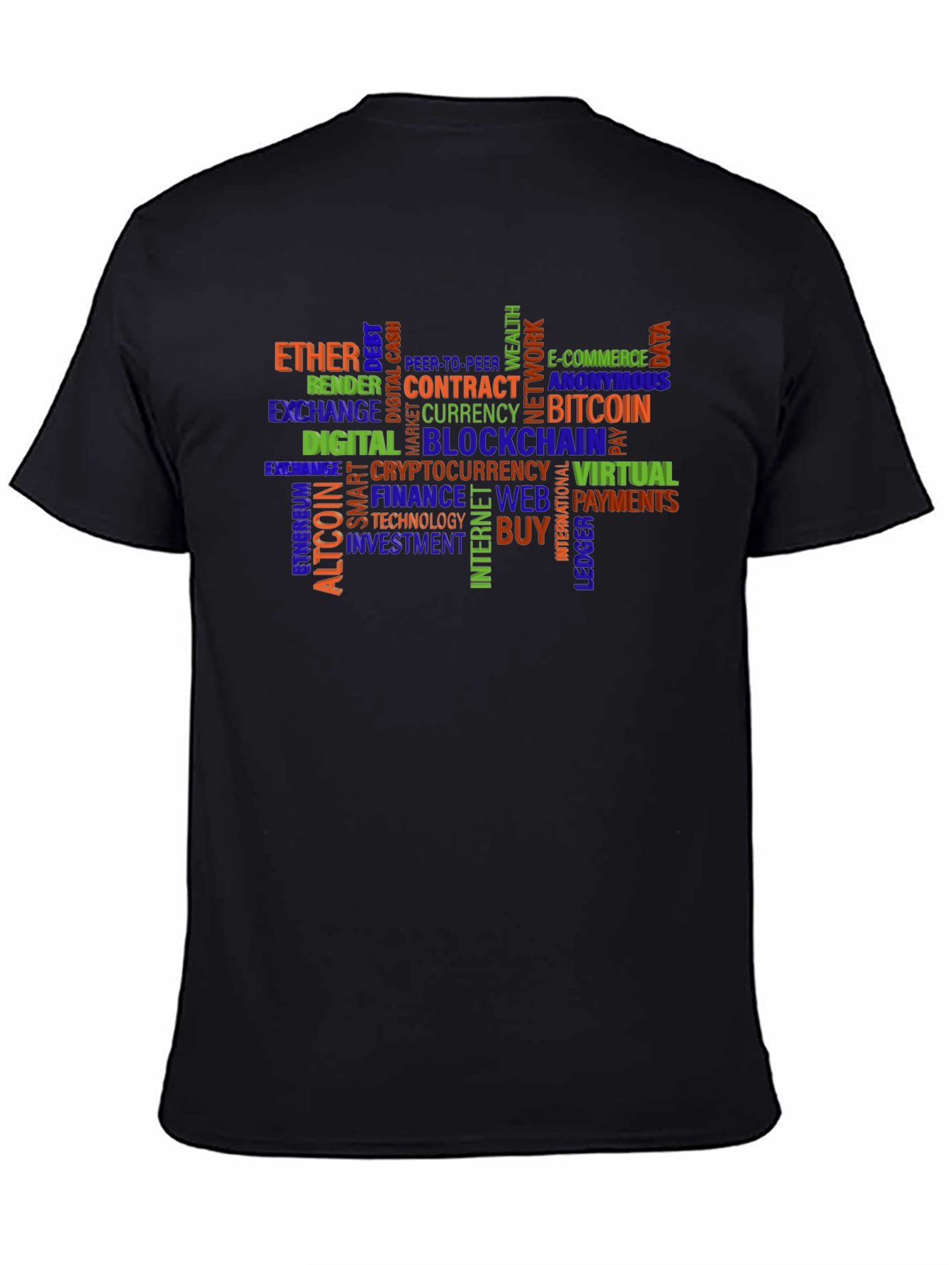 Crypto Word Cloud T-Shirt