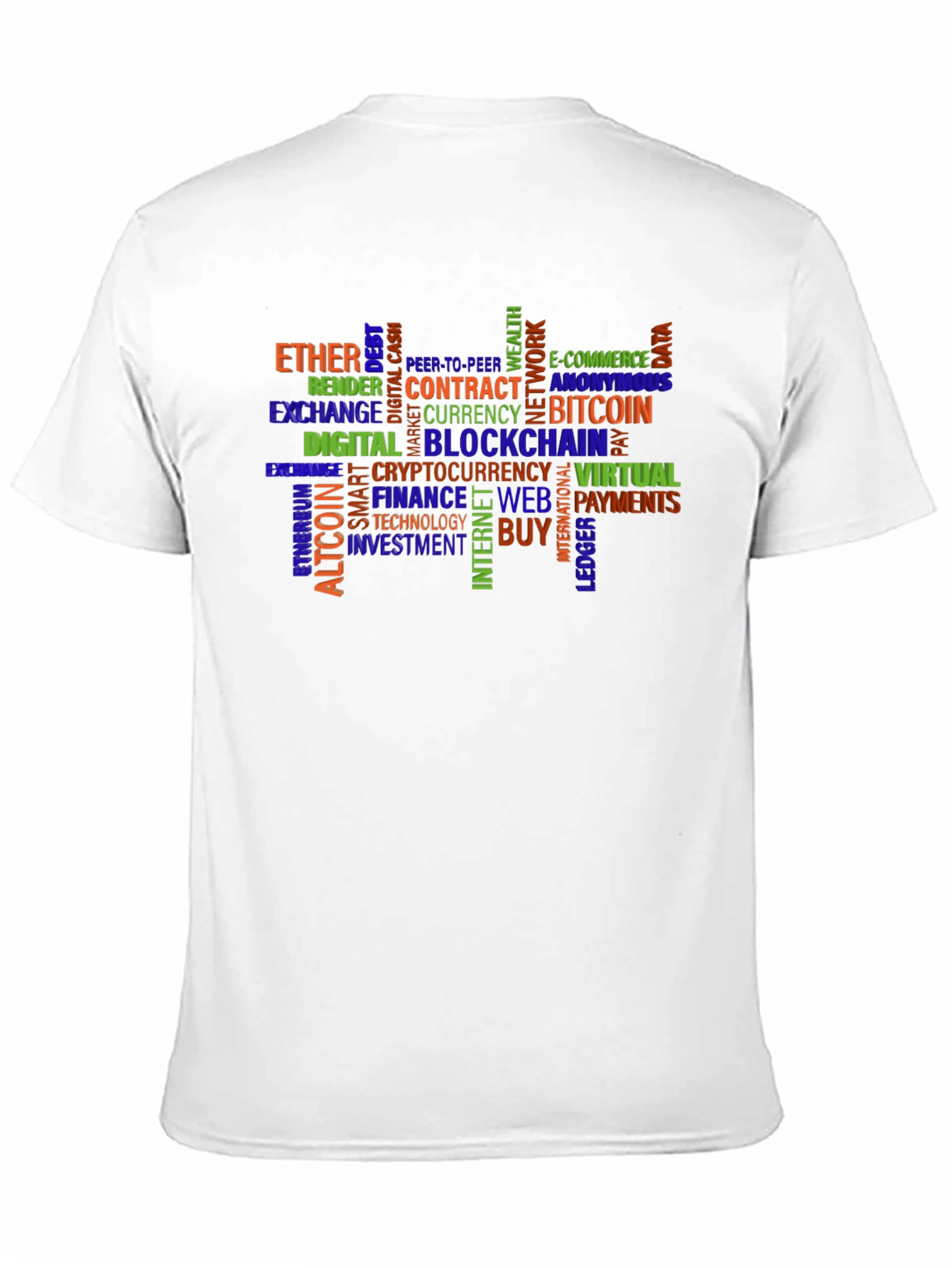 Crypto Word Cloud T-Shirt