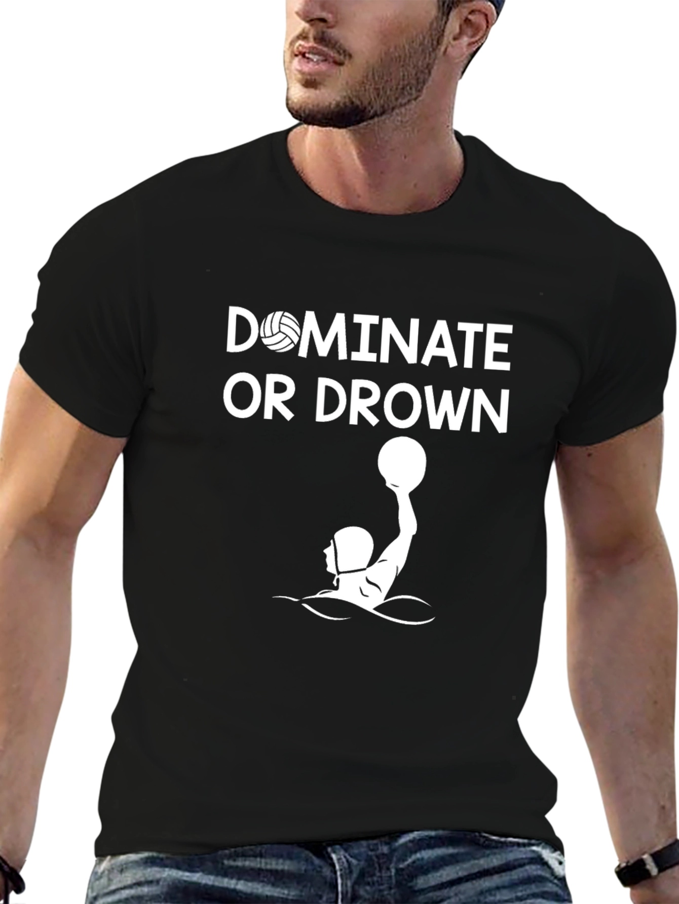 Dominate or Drown Black T-Shirt