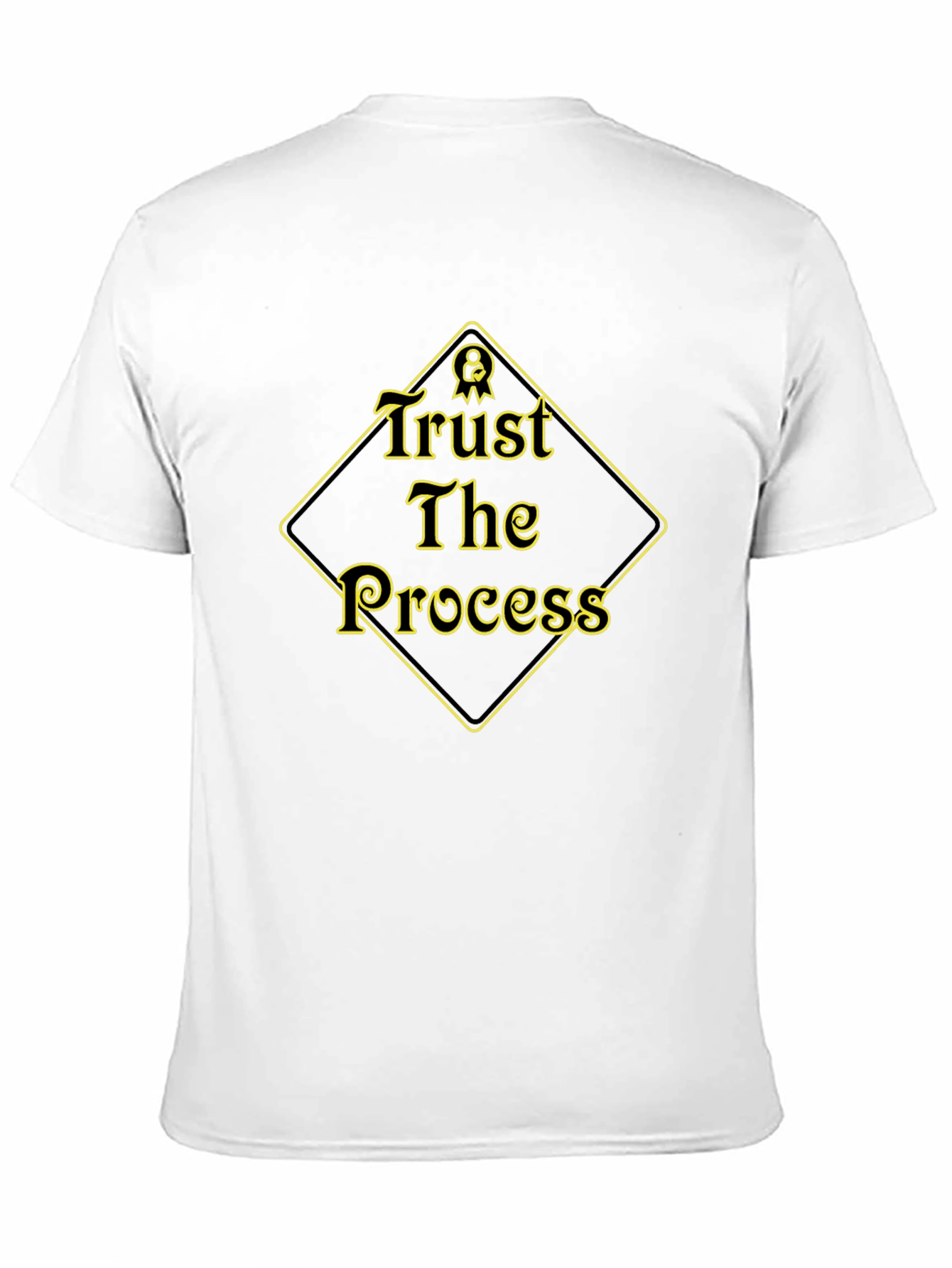 Trust The Process Graphic T-Shirt - Black Cotton Tee