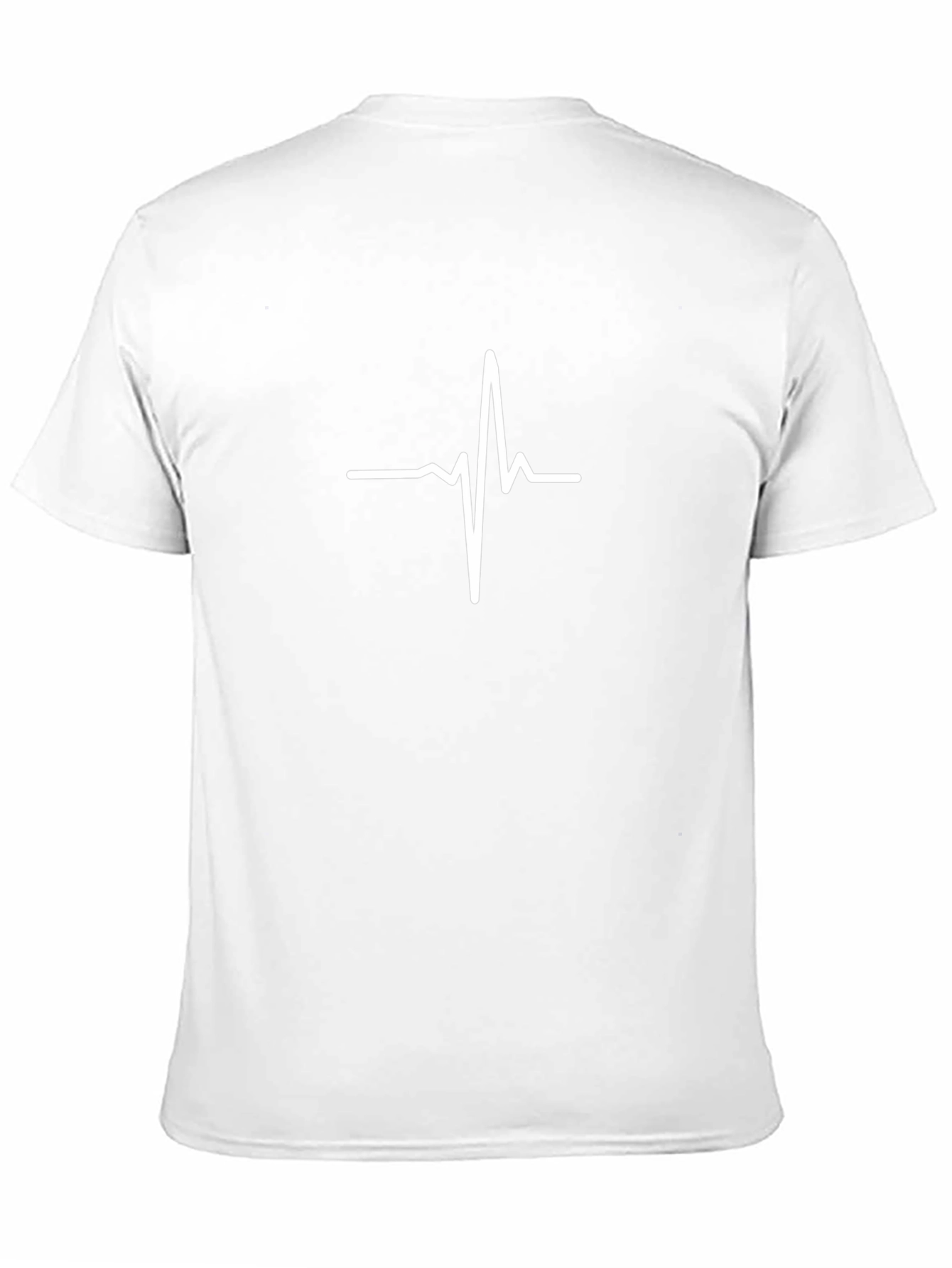 Heartbeat Graphic Tee - Black Cotton T-Shirt