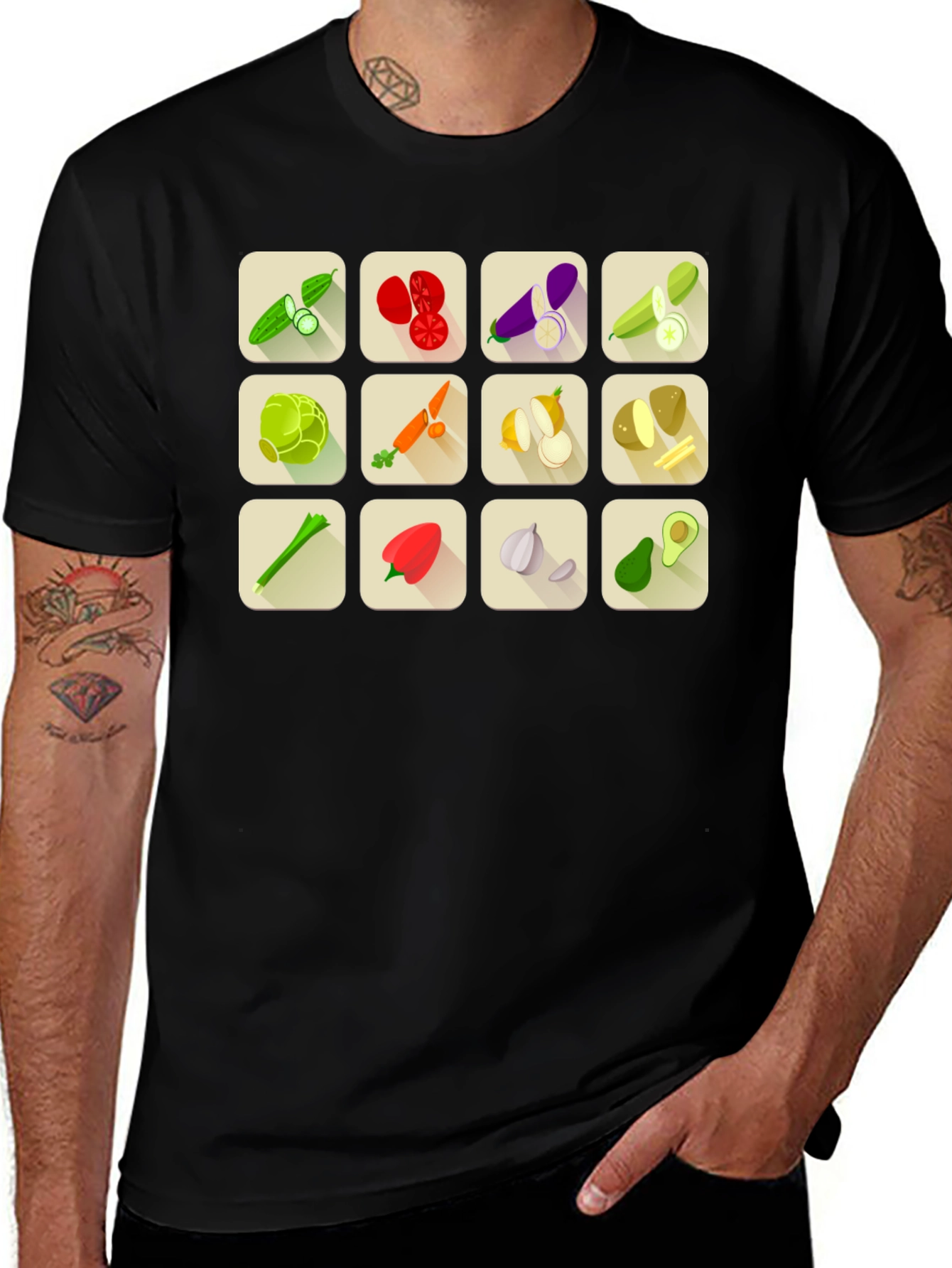 Vegetable T-Shirt - Fresh Food Design
