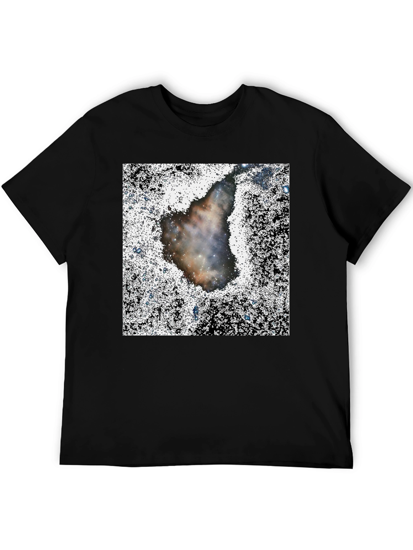 Nebula Print Black T-Shirt