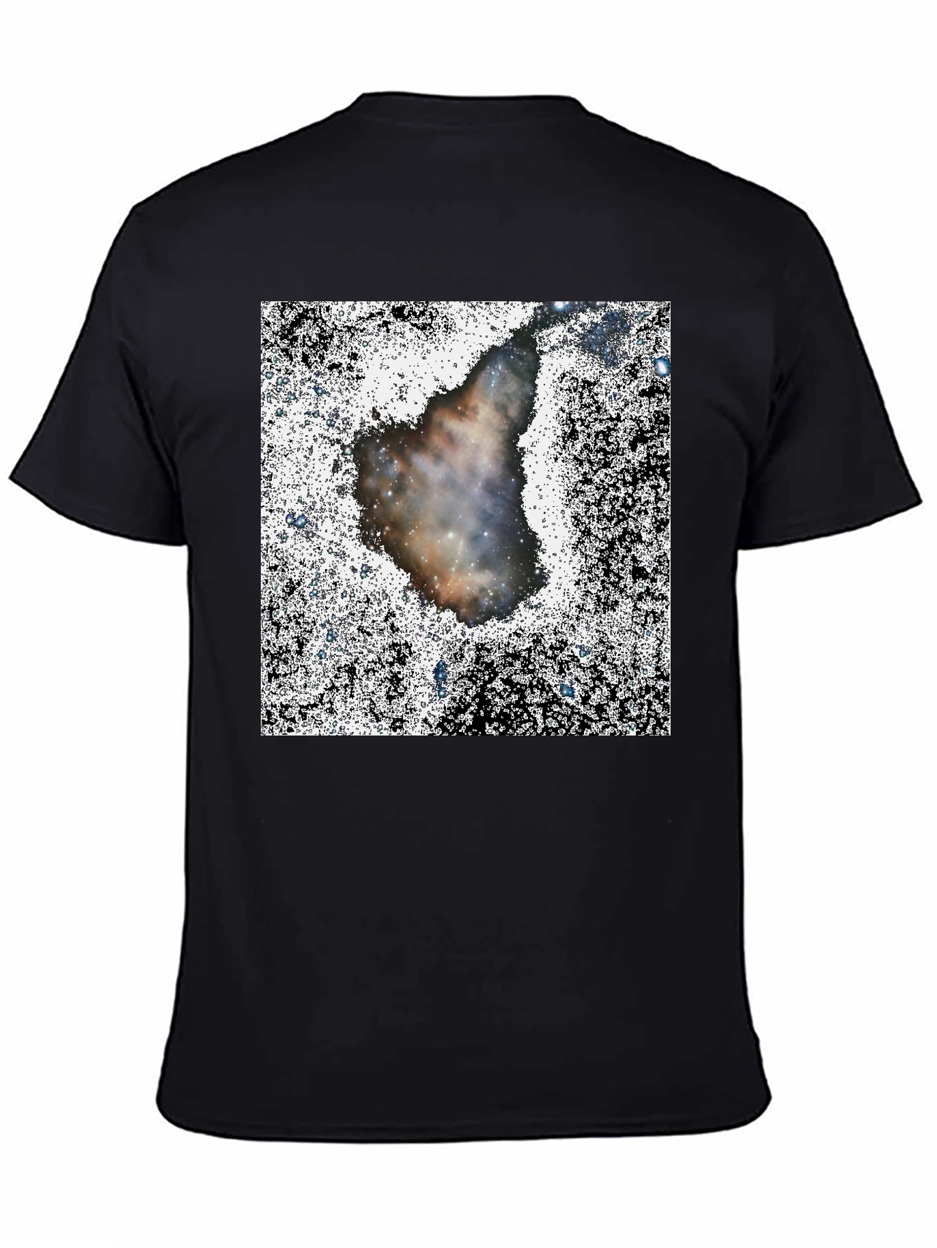 Nebula Print Black T-Shirt