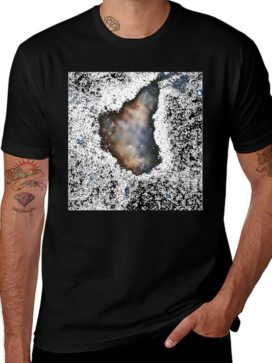 Nebula Print Black T-Shirt
