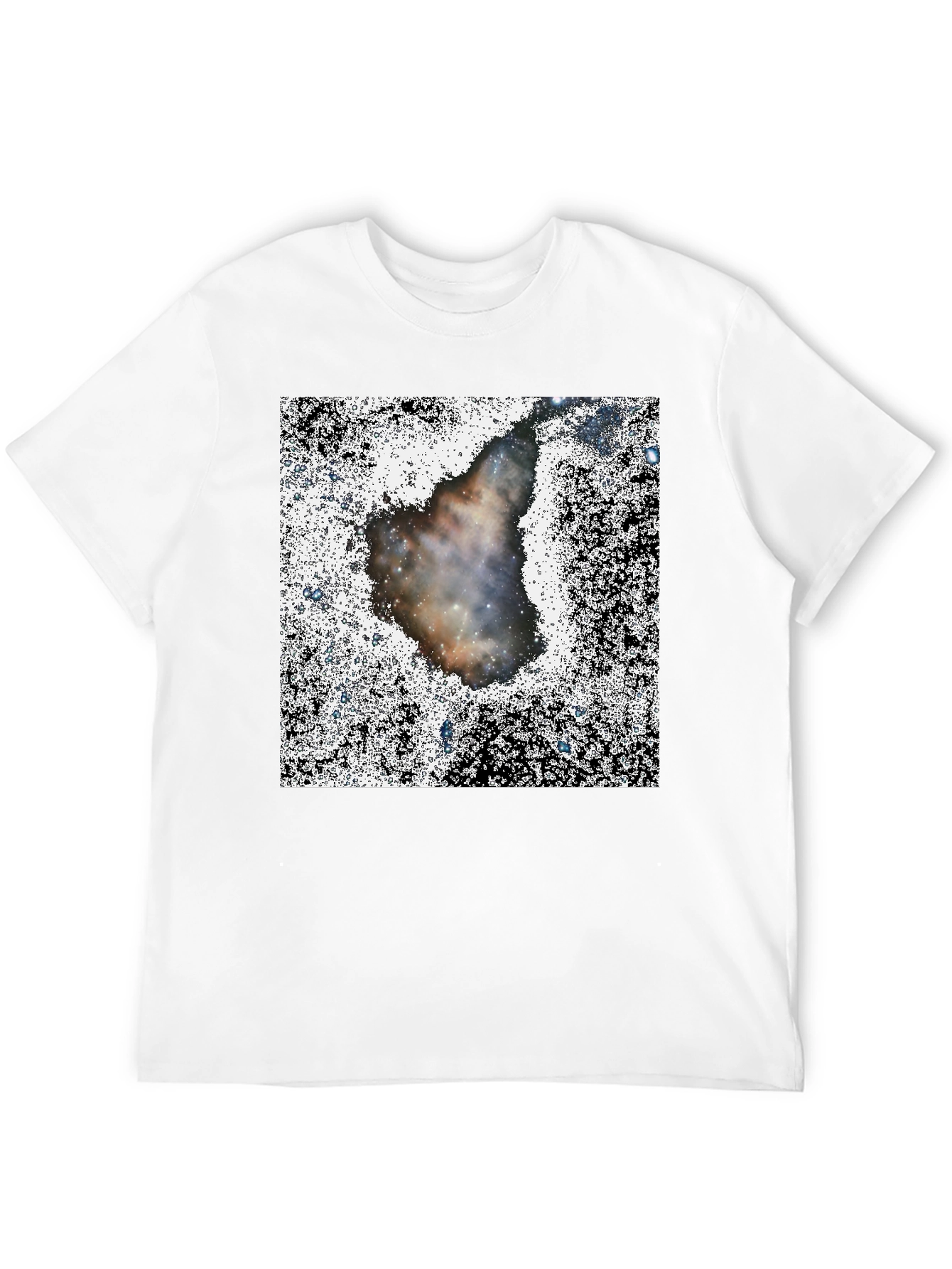 Nebula Print Black T-Shirt