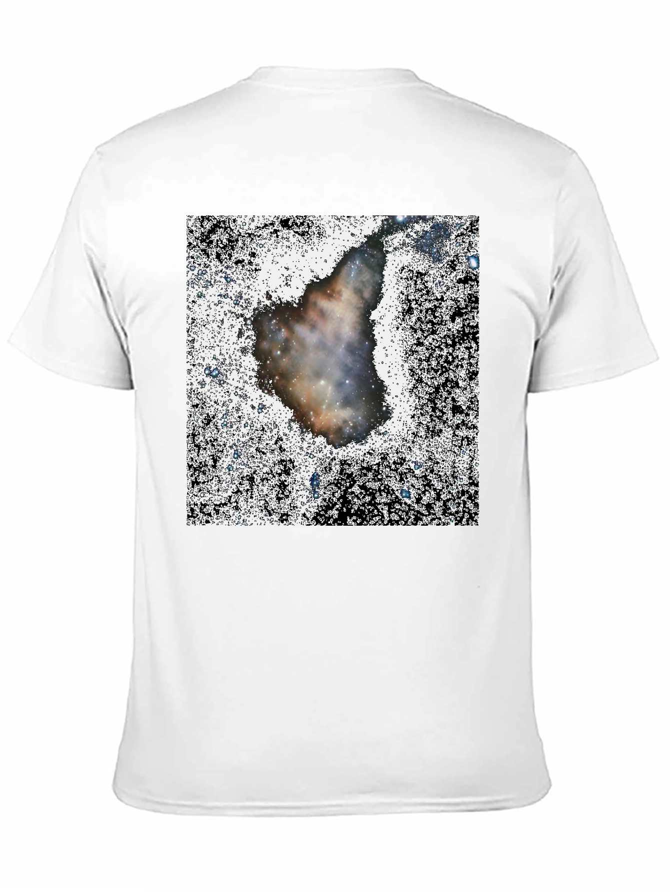 Nebula Print Black T-Shirt