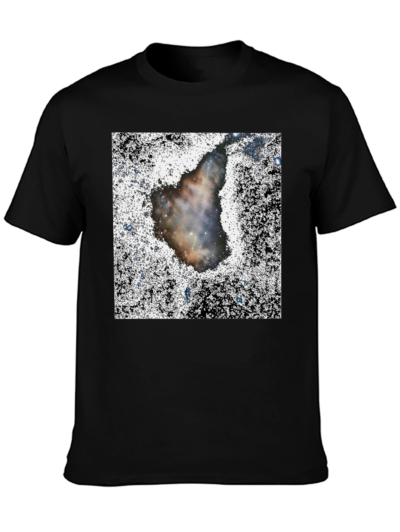 Nebula Print Black T-Shirt