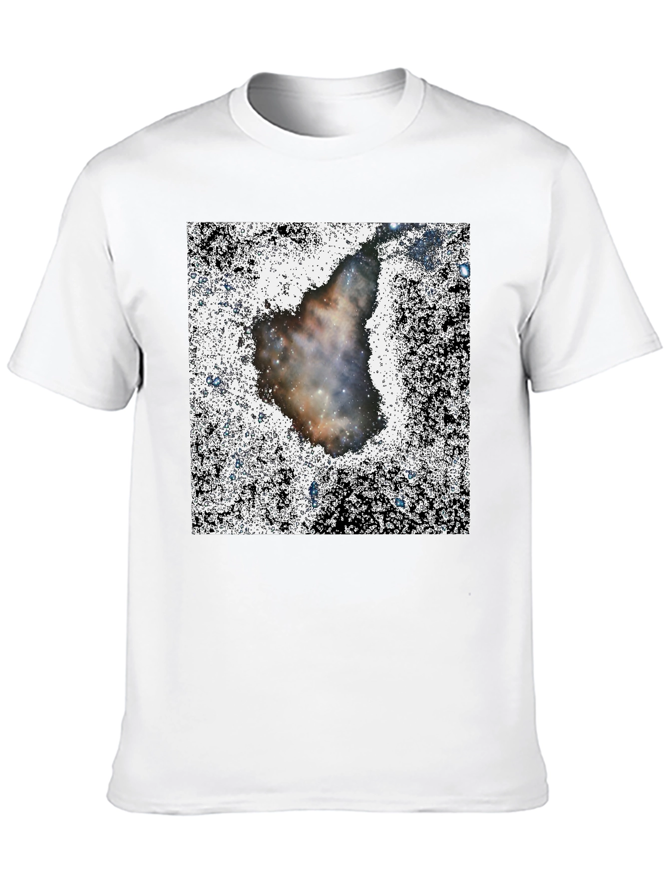 Nebula Print Black T-Shirt