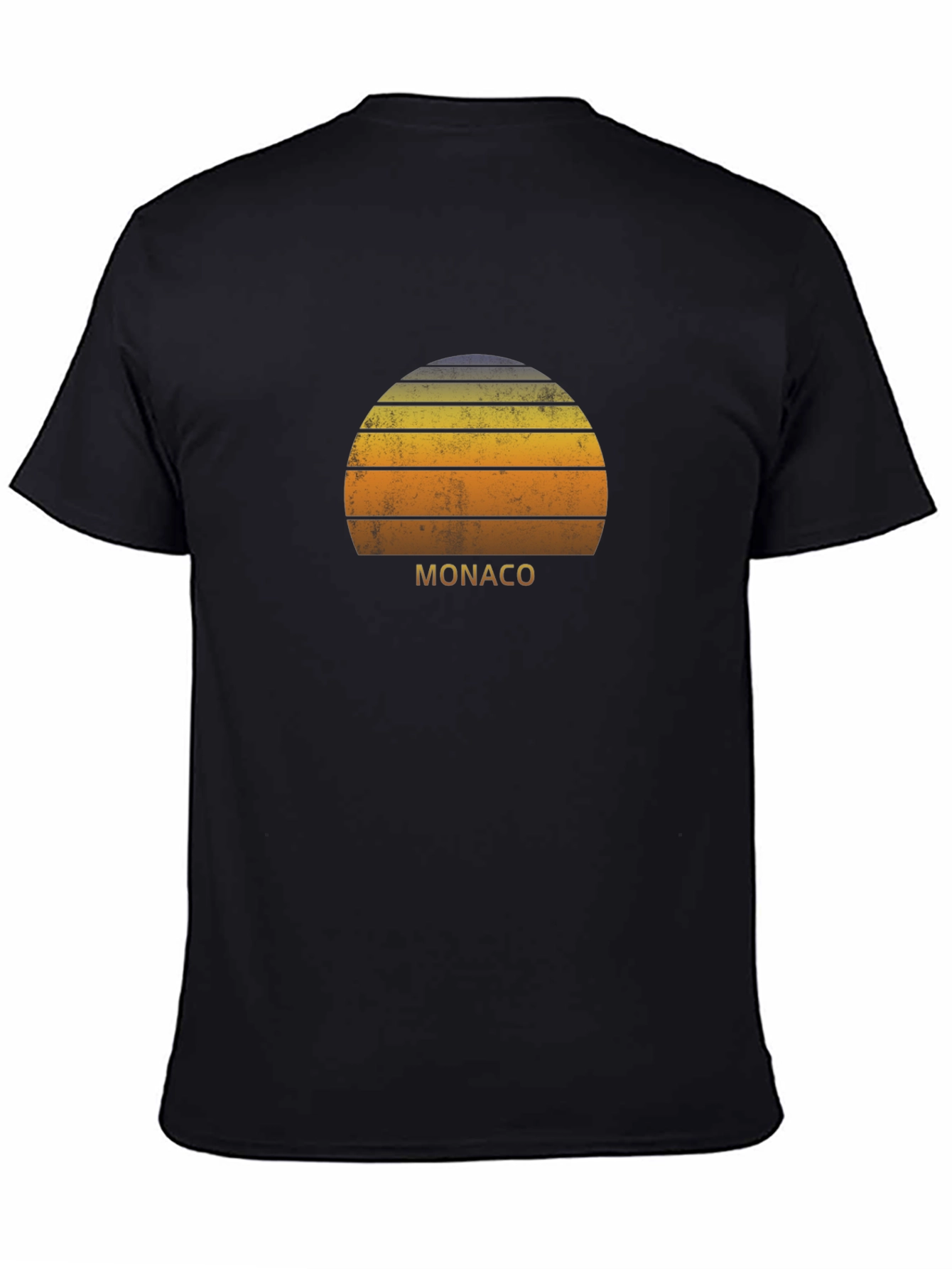 Monaco Sunset Graphic T-Shirt - Retro Style