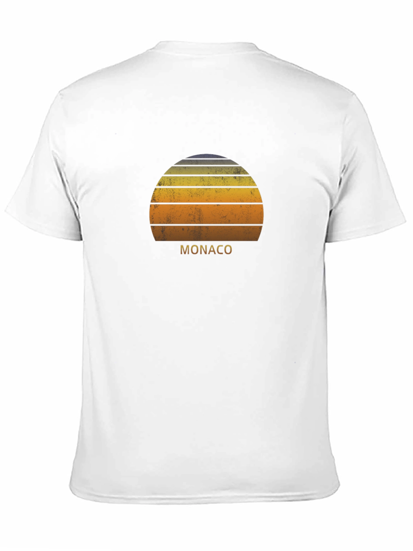 Monaco Sunset Graphic T-Shirt - Retro Style